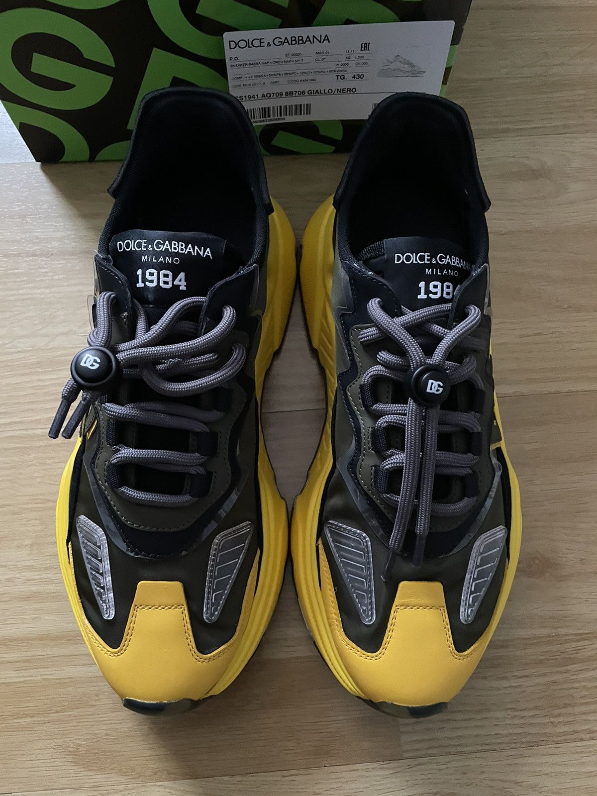 Dolce & Gabbana Dolce & Gabbana Daymaster ‘Yellow Black’ Size US 10 / EU 43 - 4 Thumbnail