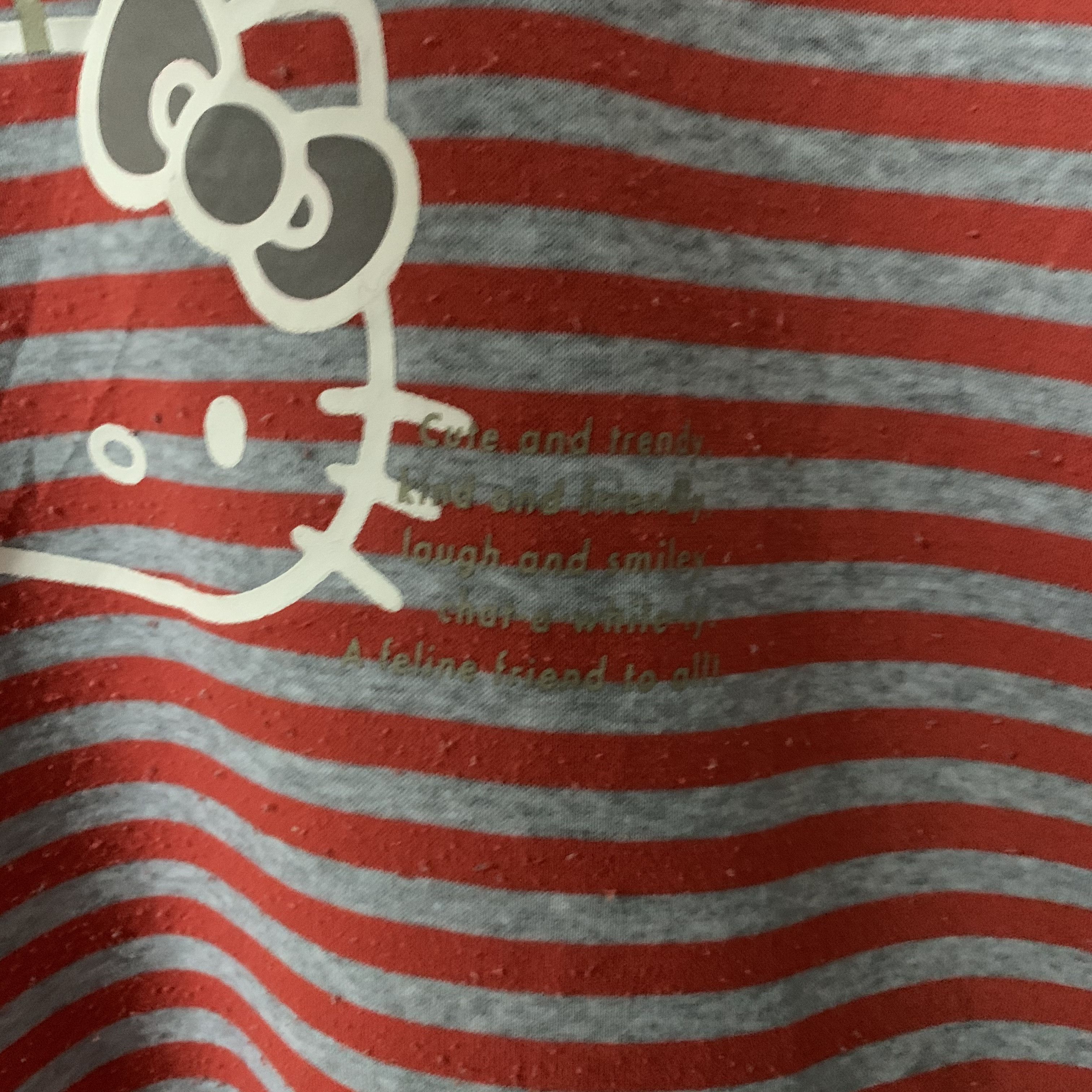 Vintage Vintage Hello Kitty By Sanrio Striped Series Long Sleeve Size US M / EU 48-50 / 2 - 6 Thumbnail