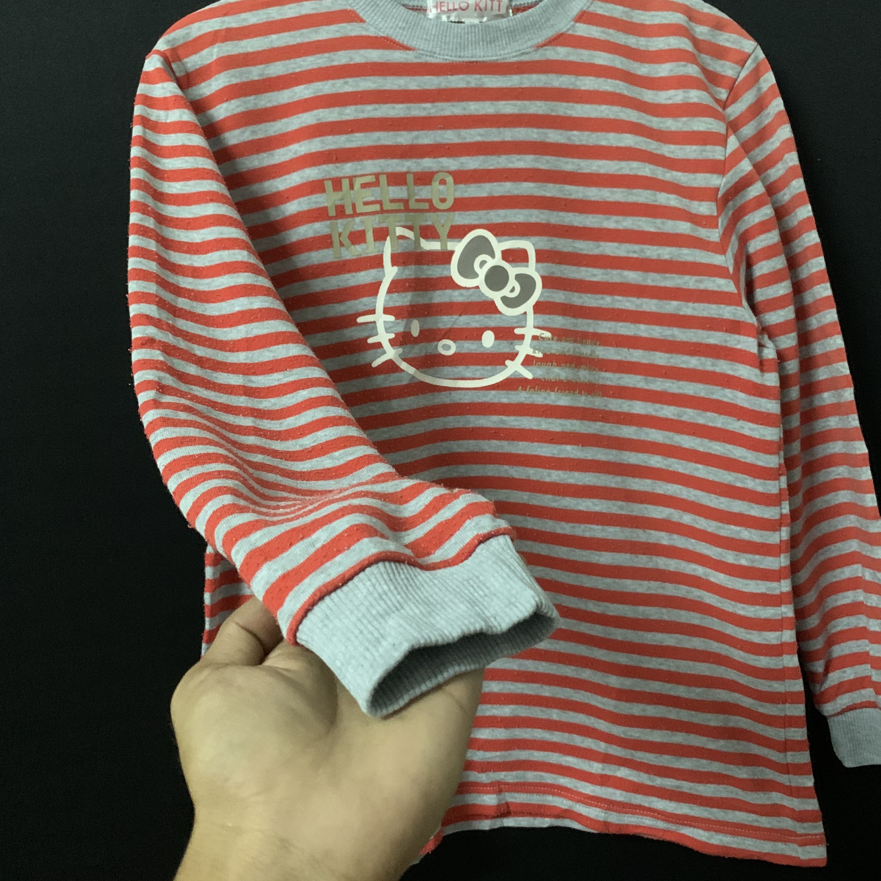 Vintage Vintage Hello Kitty By Sanrio Striped Series Long Sleeve Size US M / EU 48-50 / 2 - 3 Thumbnail
