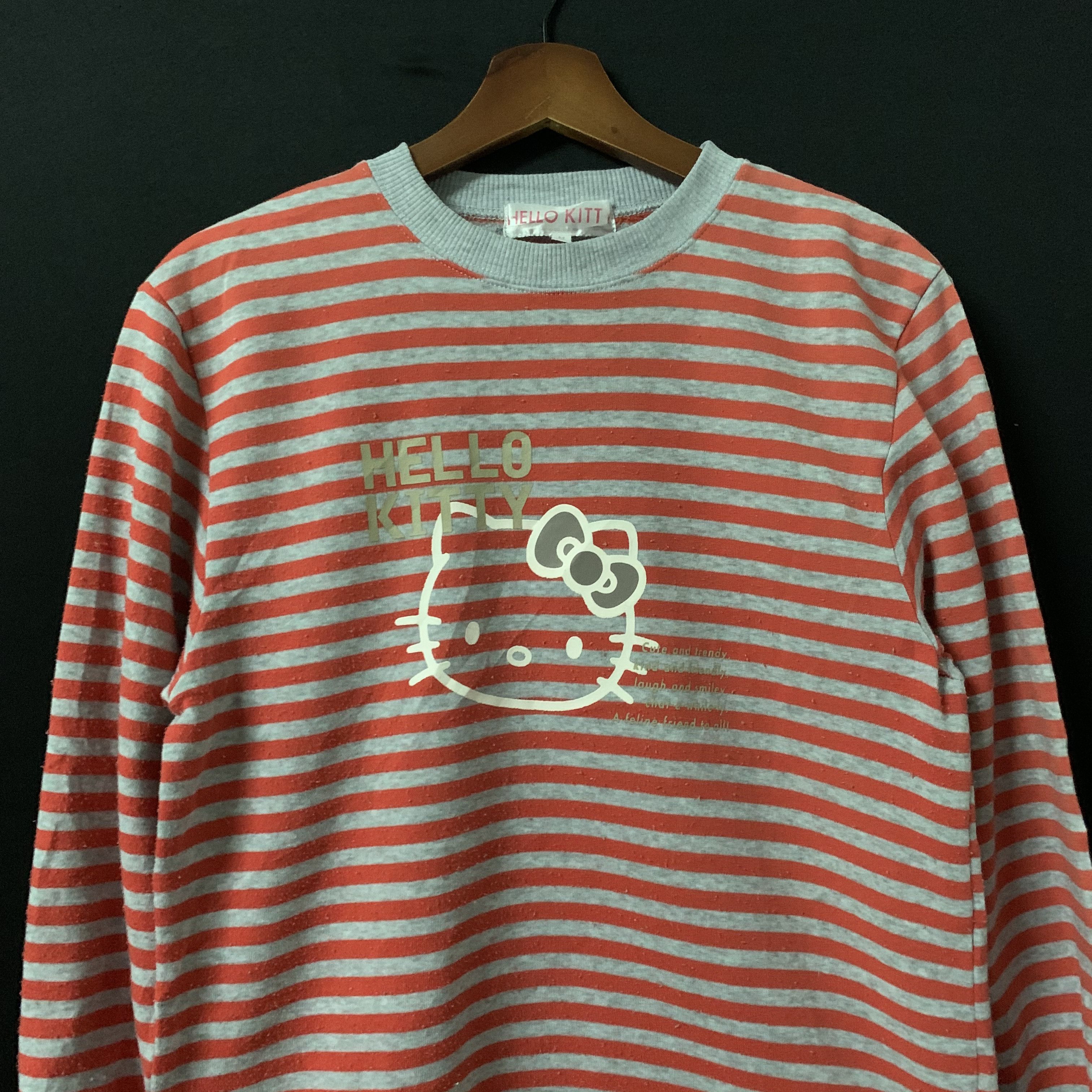 Vintage Vintage Hello Kitty By Sanrio Striped Series Long Sleeve Size US M / EU 48-50 / 2 - 2 Thumbnail