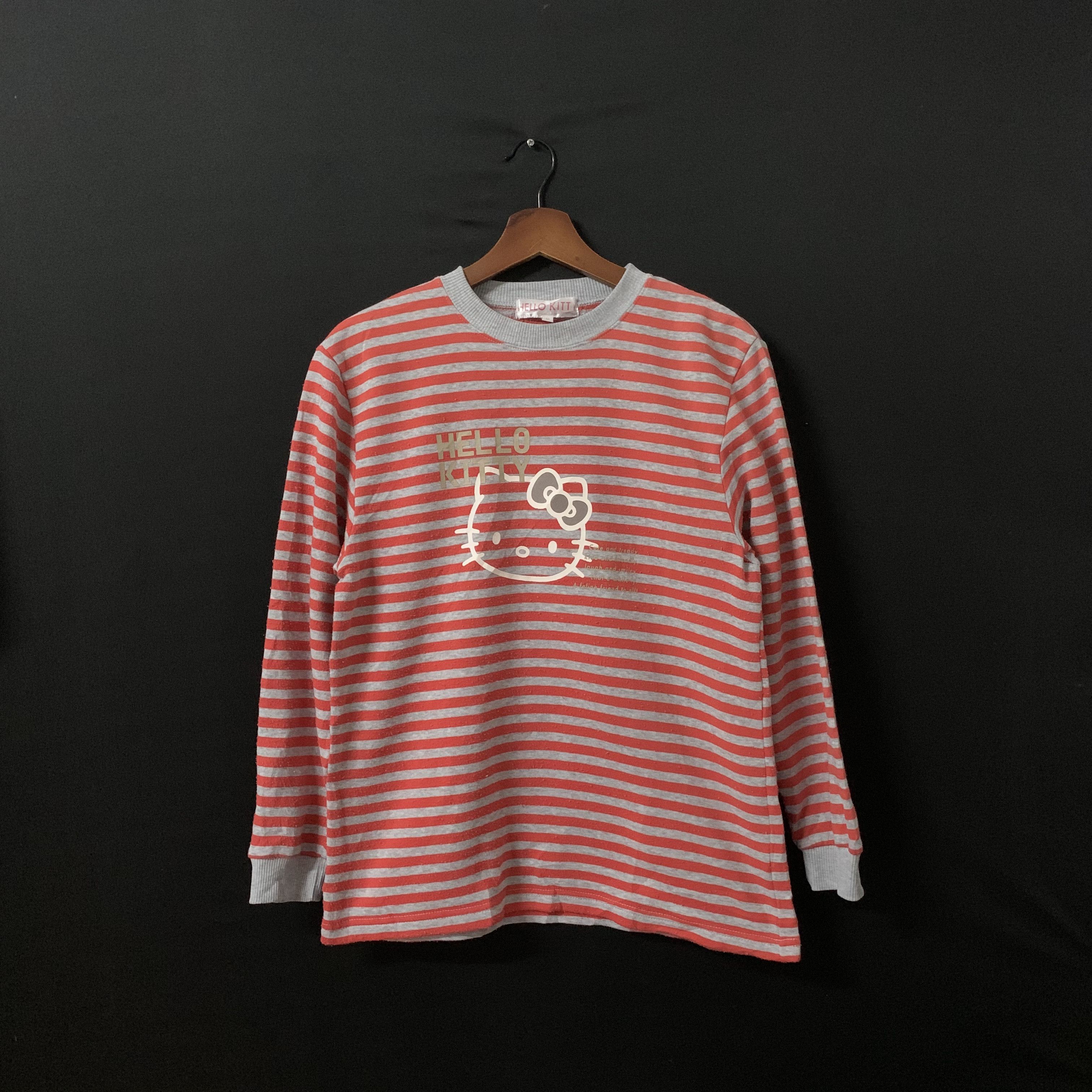 Vintage Vintage Hello Kitty By Sanrio Striped Series Long Sleeve Size US M / EU 48-50 / 2 - 1 Thumbnail
