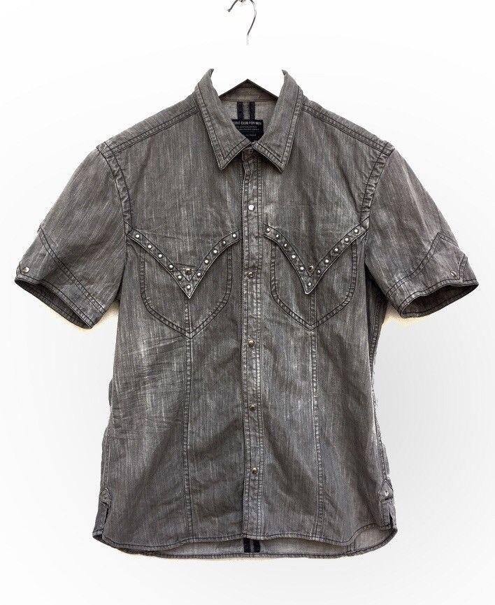 Japanese Brand JapaneseBrand Nicole Club For Men ButtonUp Shirt Jeans Style Size US S / EU 44-46 / 1 - 1 Thumbnail
