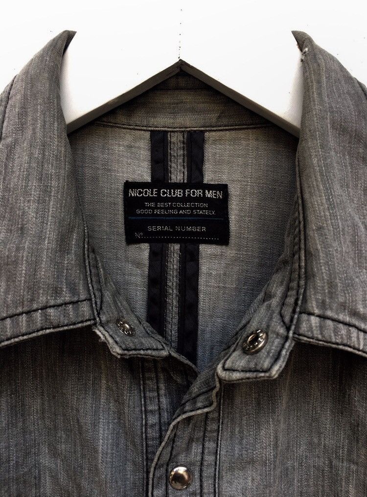 Japanese Brand JapaneseBrand Nicole Club For Men ButtonUp Shirt Jeans Style Size US S / EU 44-46 / 1 - 3 Thumbnail