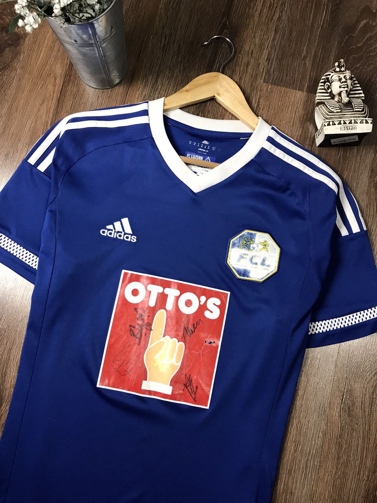 Adidas Adidas Signed FC Luzern 2015 2016 home jersey Size US M / EU 48-50 / 2 - 2 Thumbnail