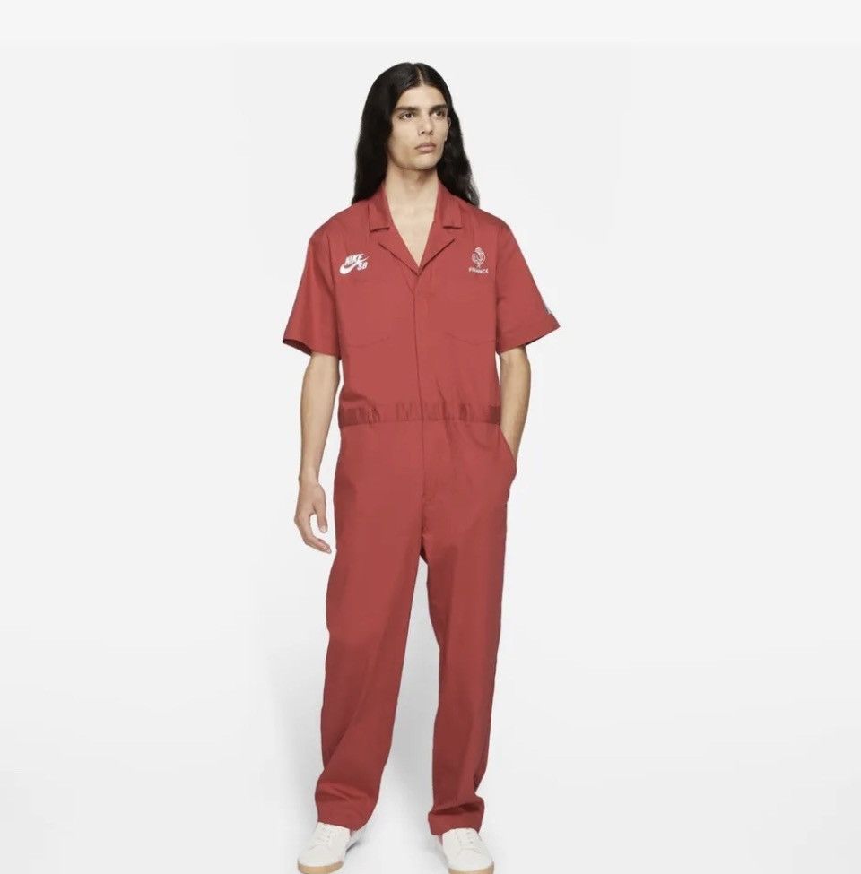 image of Nike Sb Parra Olympics France Skate Coveralls Red Size Small, Men's