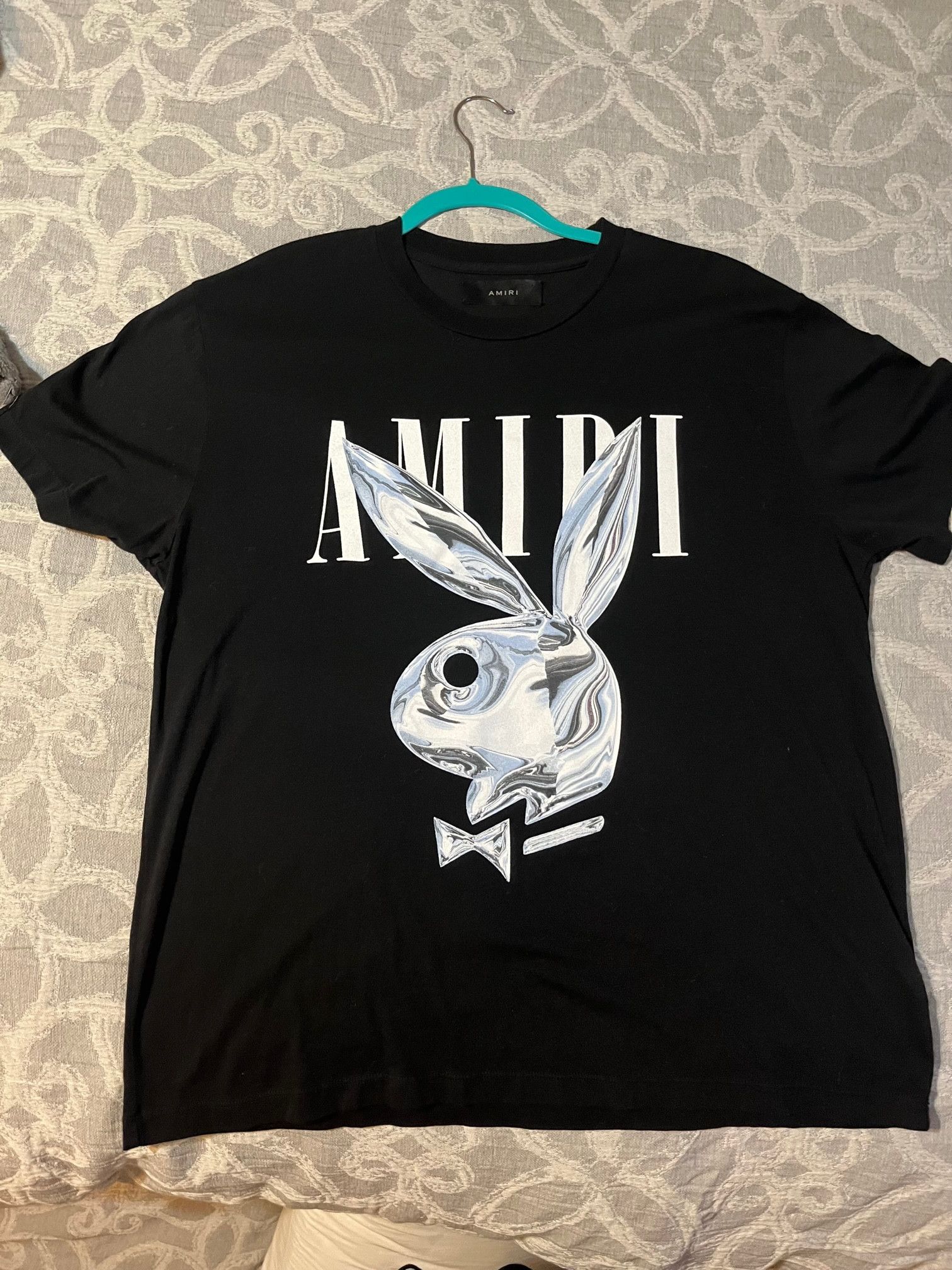 Amiri Black Amiri Metallic Bunny T-shirt | Grailed