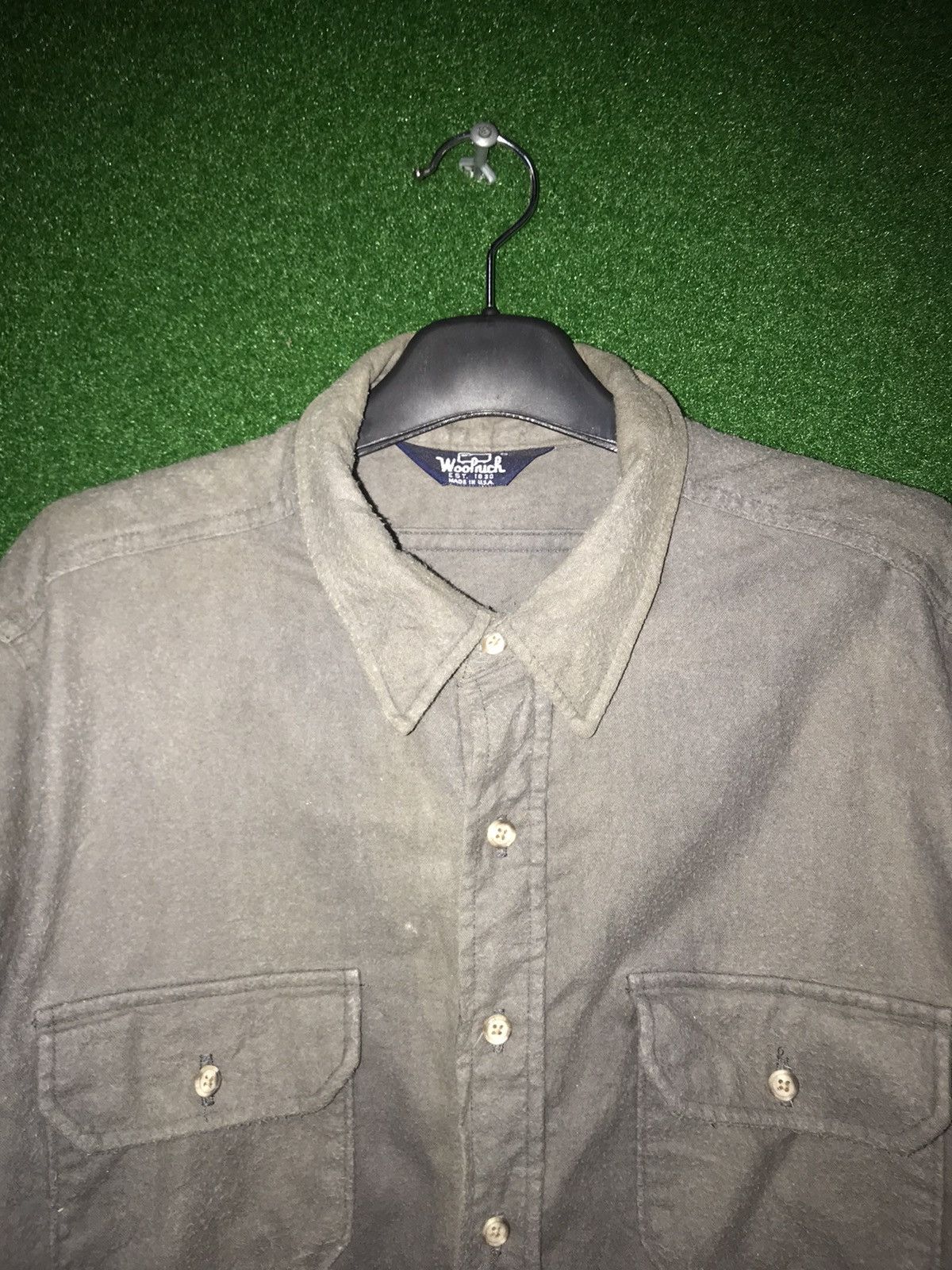 Woolrich Woolen Mills 🔥Vintage Woolrich Wool Shirt Button Up Size US L / EU 52-54 / 3 - 4 Thumbnail