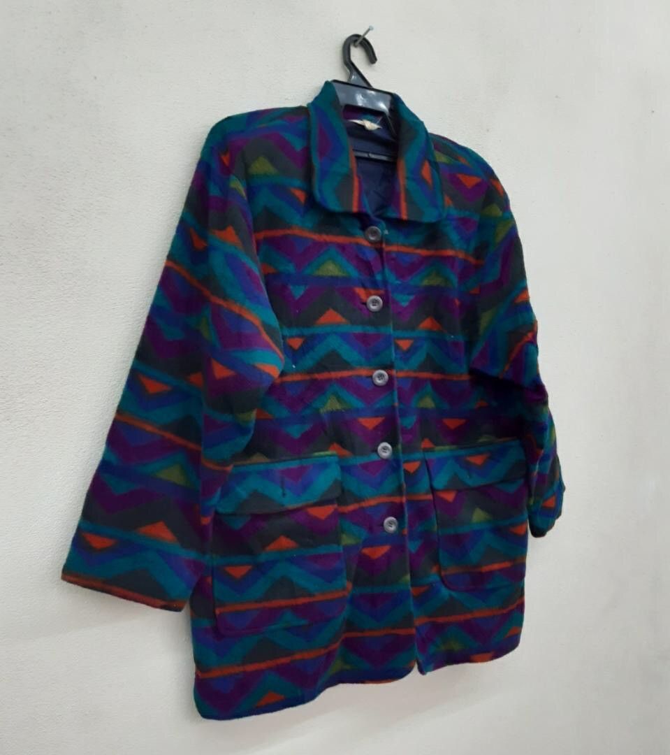Japanese Brand Najavo Design Fleece Jacket Size US L / EU 52-54 / 3 - 3 Thumbnail