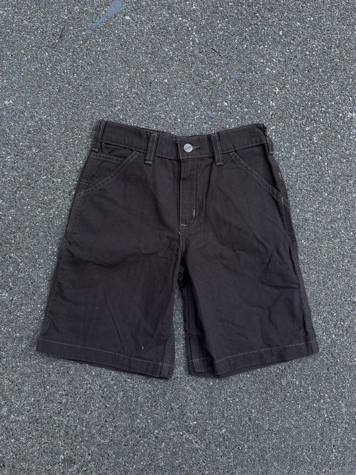 Carhartt × Carhartt Wip Carhartt Work in Progress Brown Junior 12-16y Short (XS) Size US 29 - 1 Thumbnail