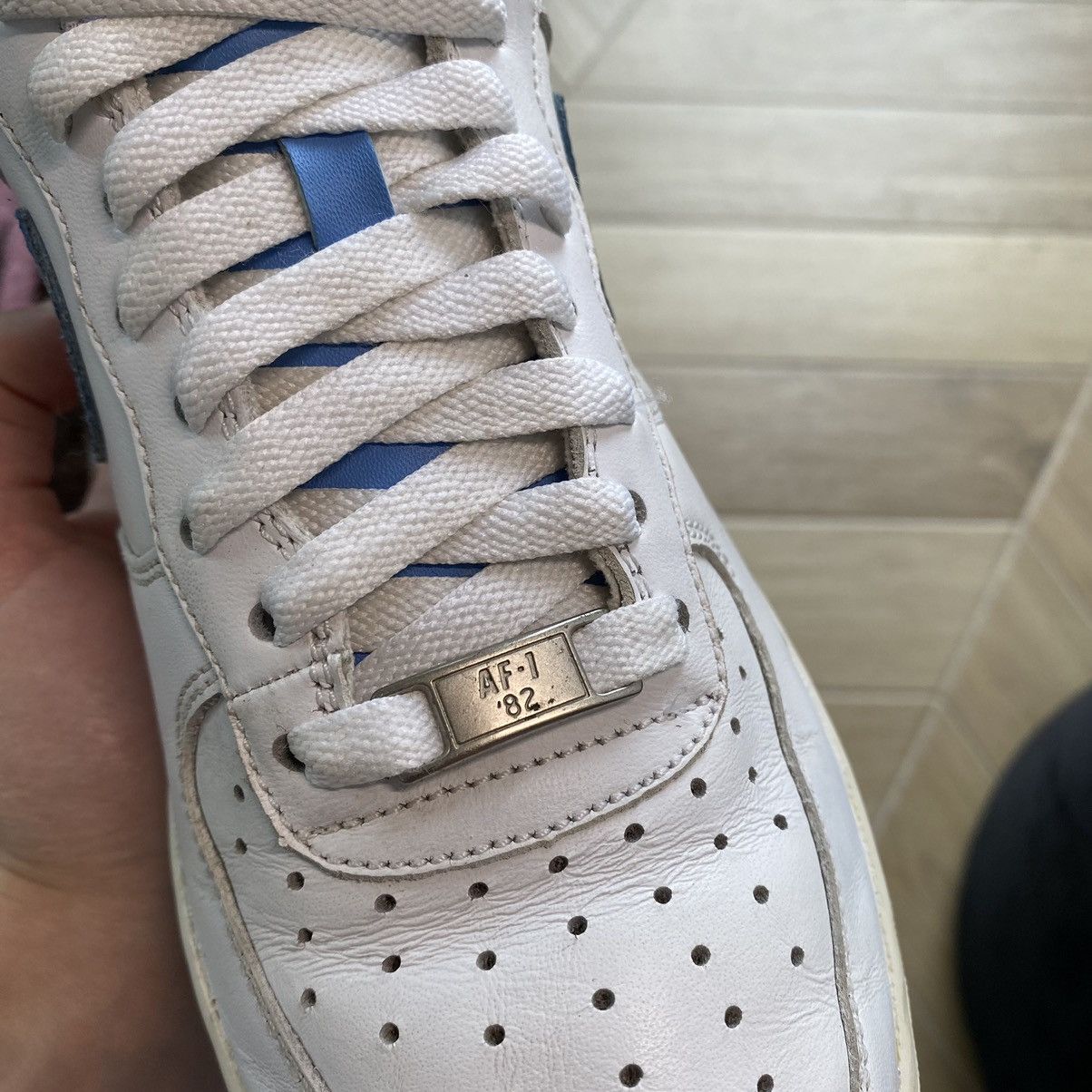 Nike Air Force 1 07 University Blue Size US 7.5 / EU 40-41 - 6 Thumbnail