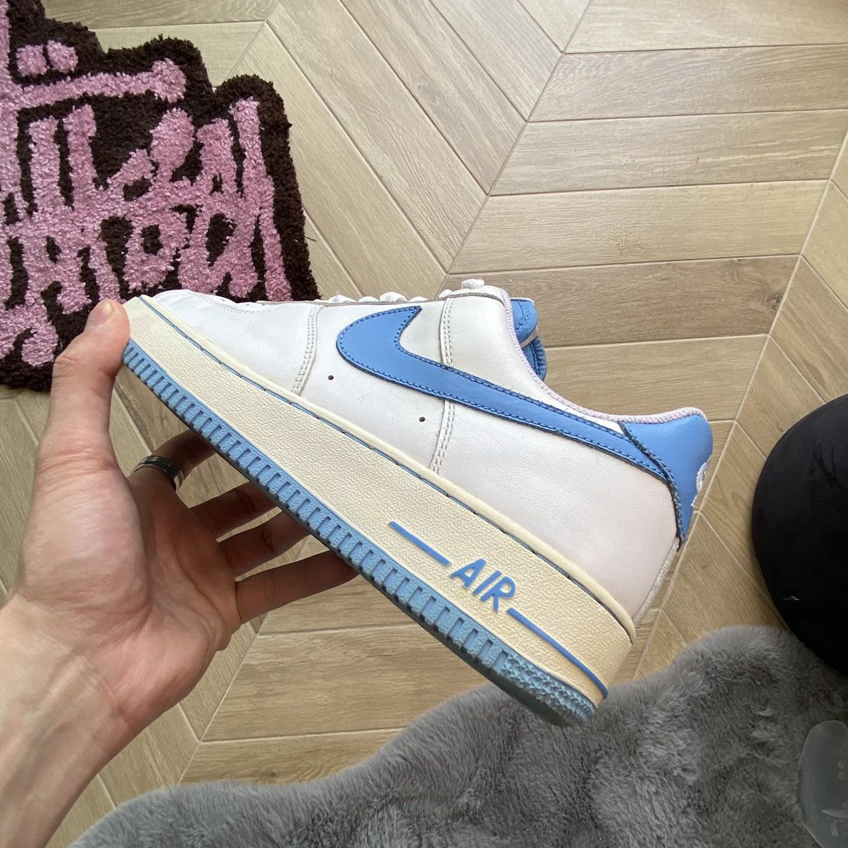 Nike Air Force 1 07 University Blue Size US 7.5 / EU 40-41 - 10 Thumbnail