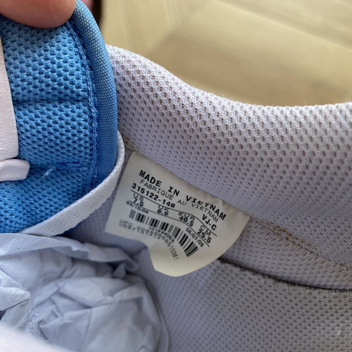 Nike Air Force 1 07 University Blue Size US 7.5 / EU 40-41 - 8 Thumbnail
