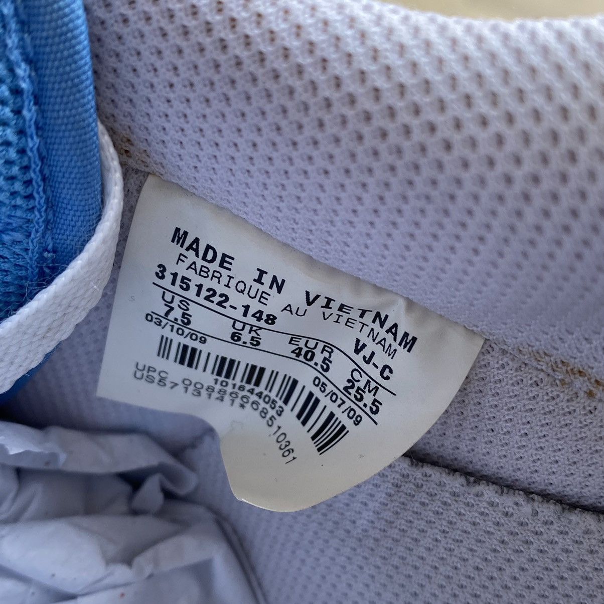Nike Air Force 1 07 University Blue Size US 7.5 / EU 40-41 - 9 Thumbnail
