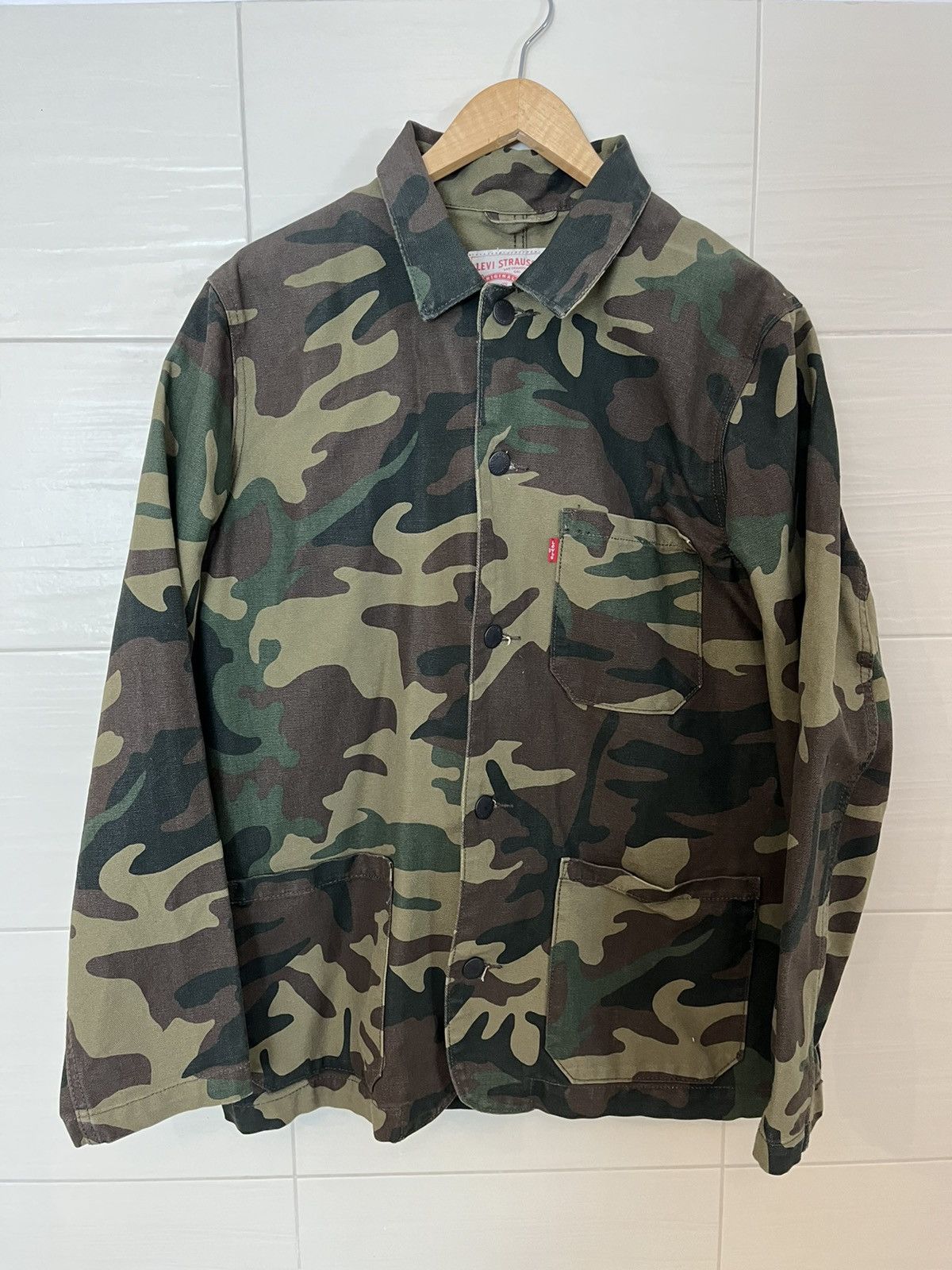Les Deux Luciano Structured Overshirt - Military Olive