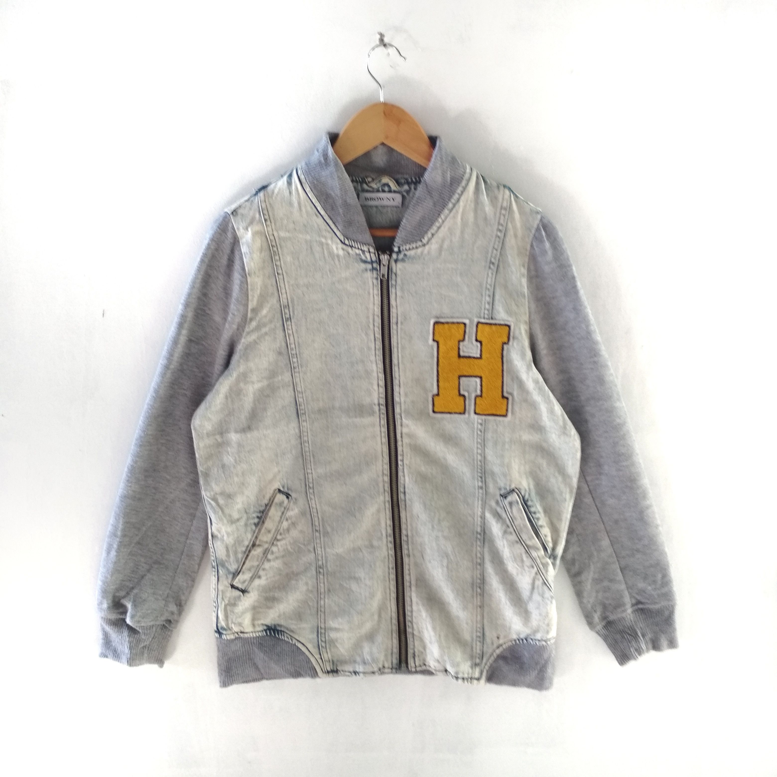 Other BROWNY DENIM JACKET LOOK FULL ZIPPER SWEATSHIRT Size US M / EU 48-50 / 2 - 1 Thumbnail