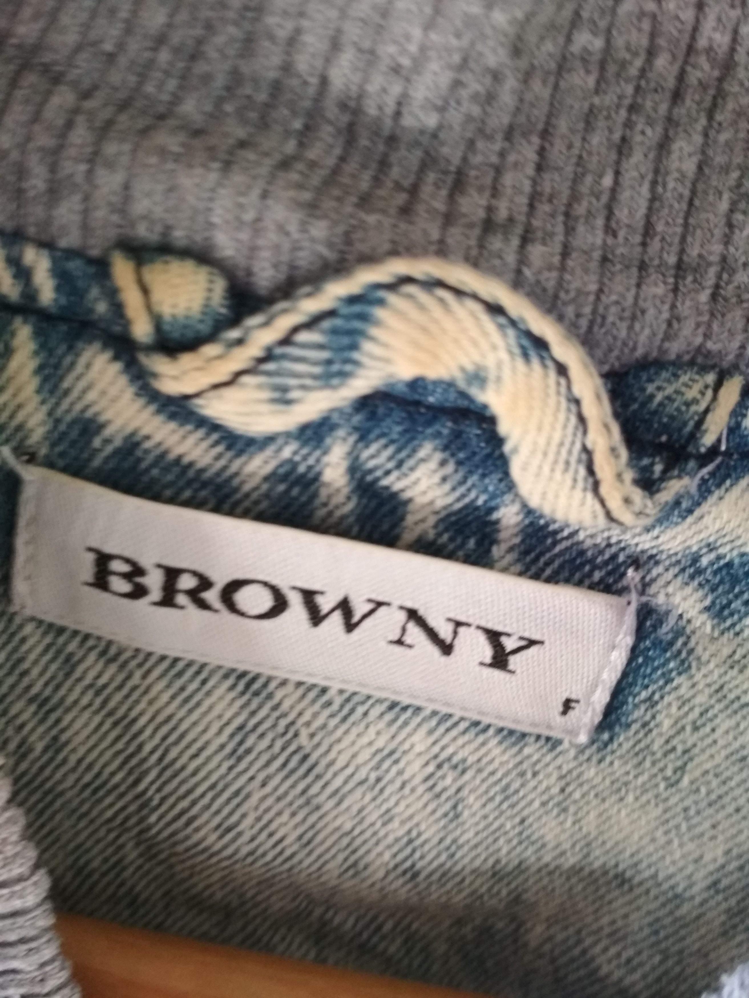 Other BROWNY DENIM JACKET LOOK FULL ZIPPER SWEATSHIRT Size US M / EU 48-50 / 2 - 6 Thumbnail