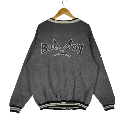 Japanese Brand Vintage BAD BOY Big Embroidery logo Full Zipper Sweater Size US L / EU 52-54 / 3 - 1 Thumbnail