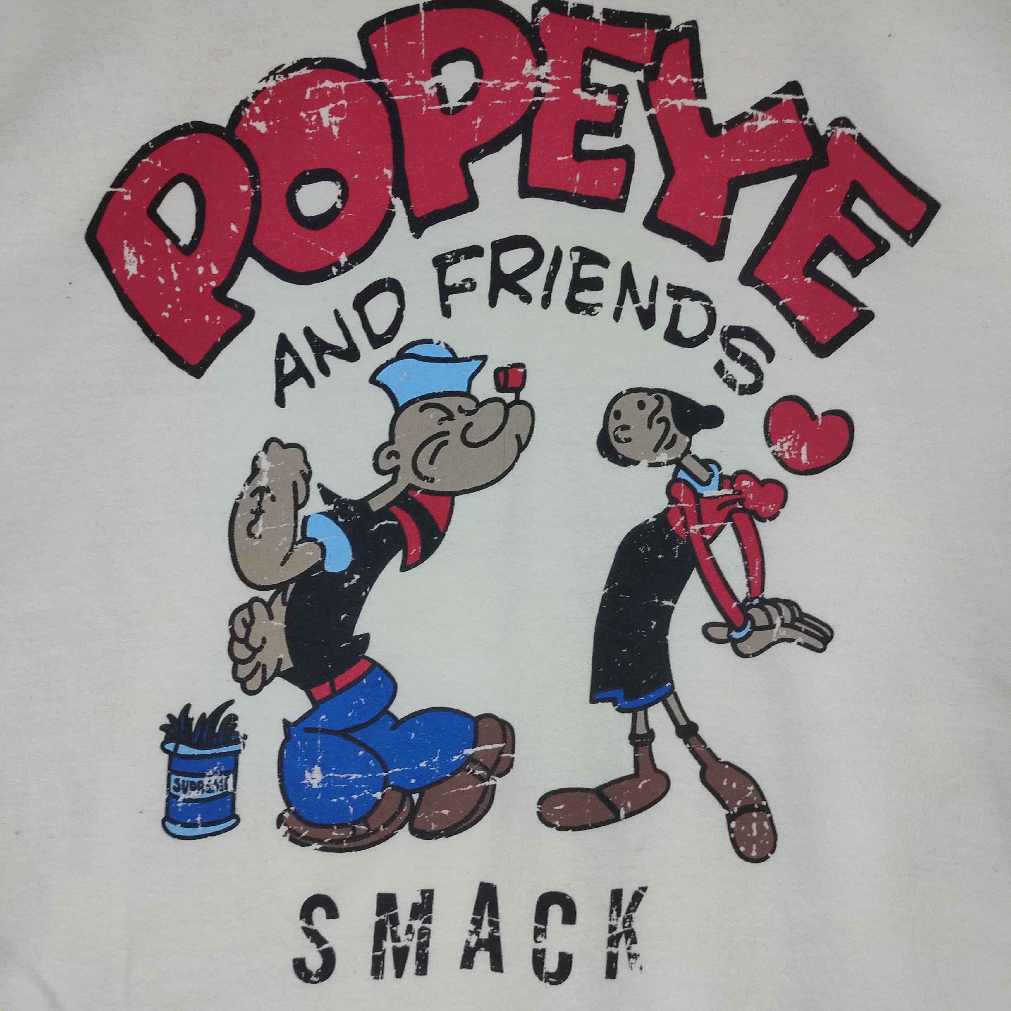 Cartoon Network POPEYE & OLIVE Big Printed Family L Size Sweatshirt Size US L / EU 52-54 / 3 - 2 Thumbnail