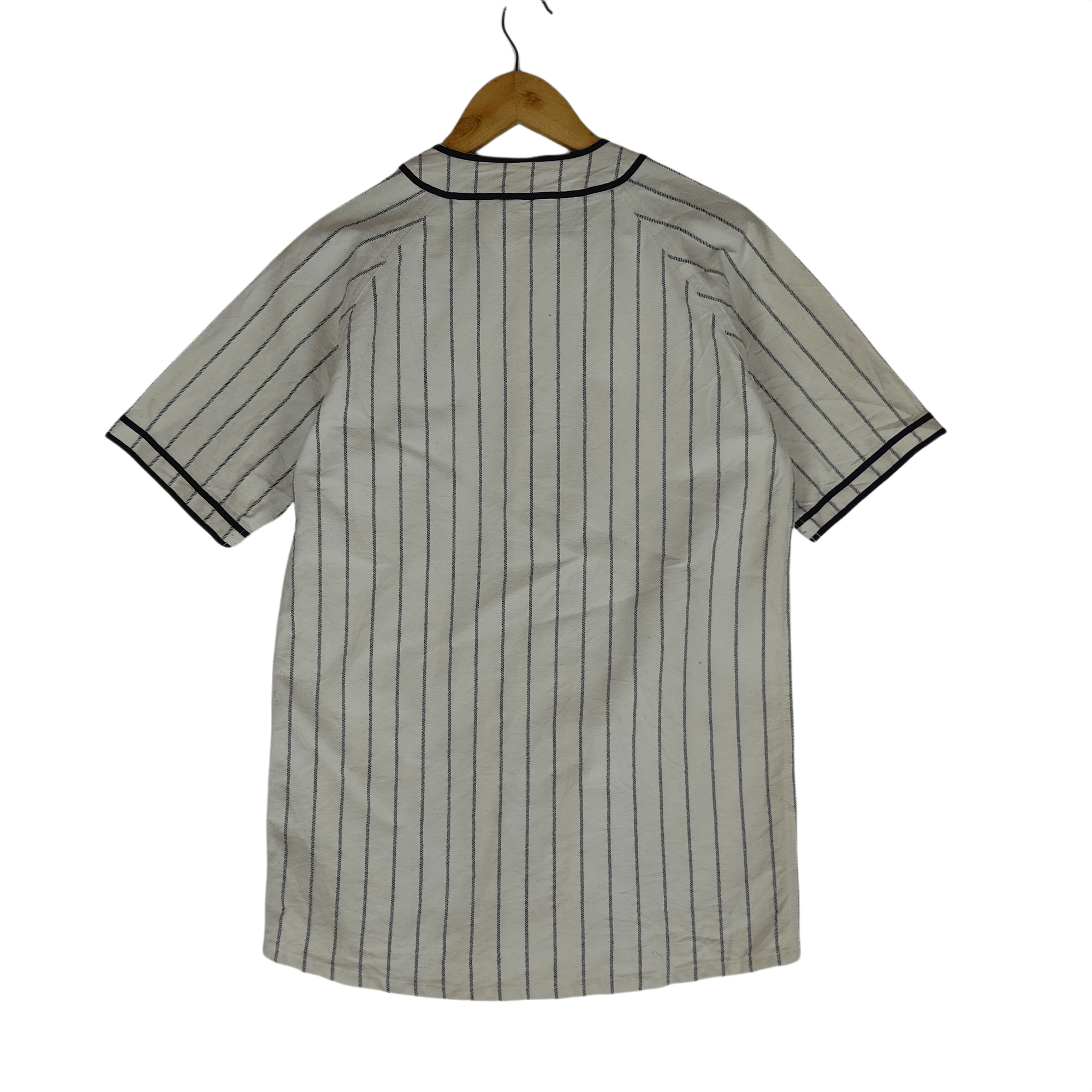 MLB × Majestic × New York Yankees NEW YORK NY Embroidery Full Button Sportman Canvas Shirt Size US M / EU 48-50 / 2 - 2 Thumbnail