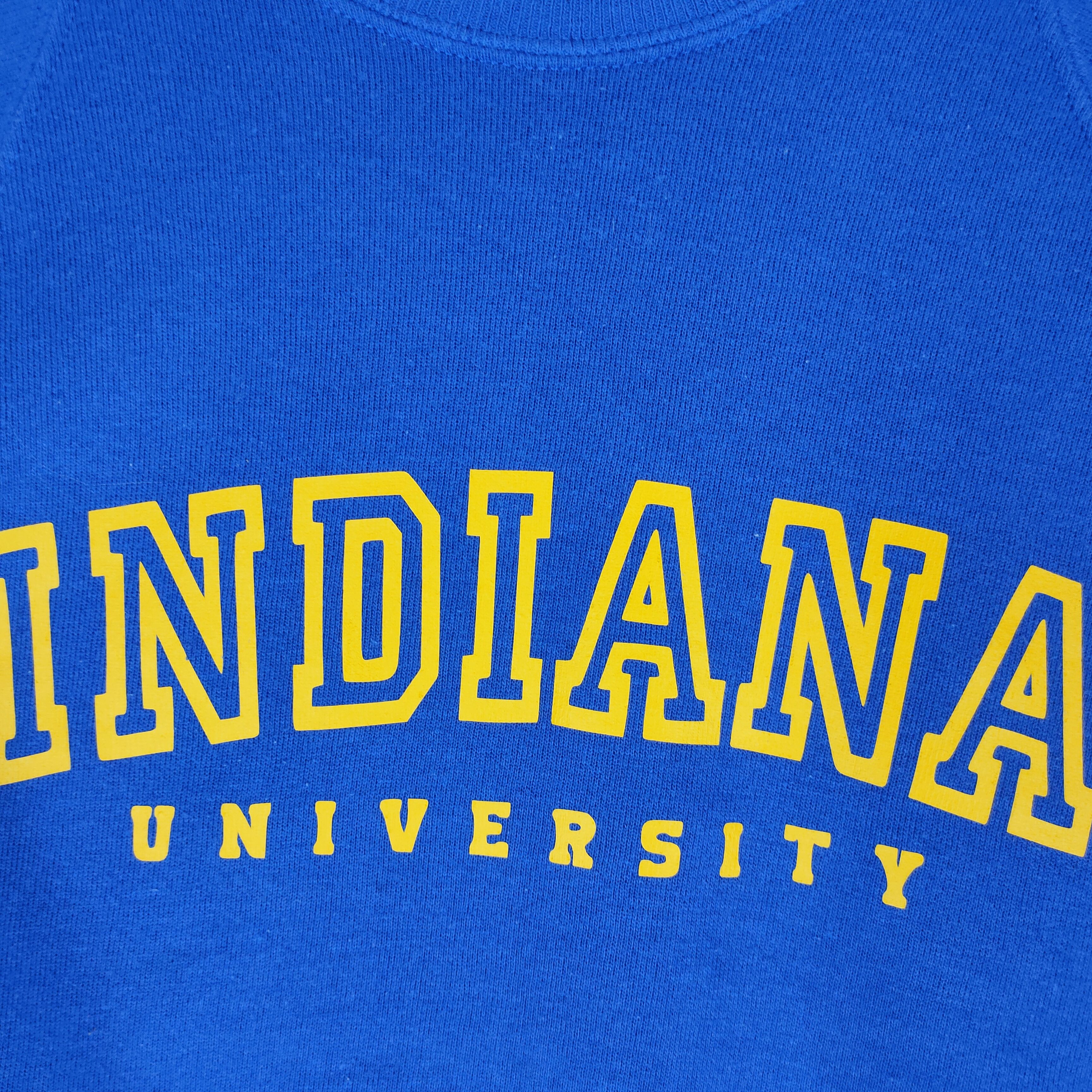 Vintage Vintage INDIANA UNIVERSITY Spellout Made in USA Sweatshirt Size US M / EU 48-50 / 2 - 2 Thumbnail