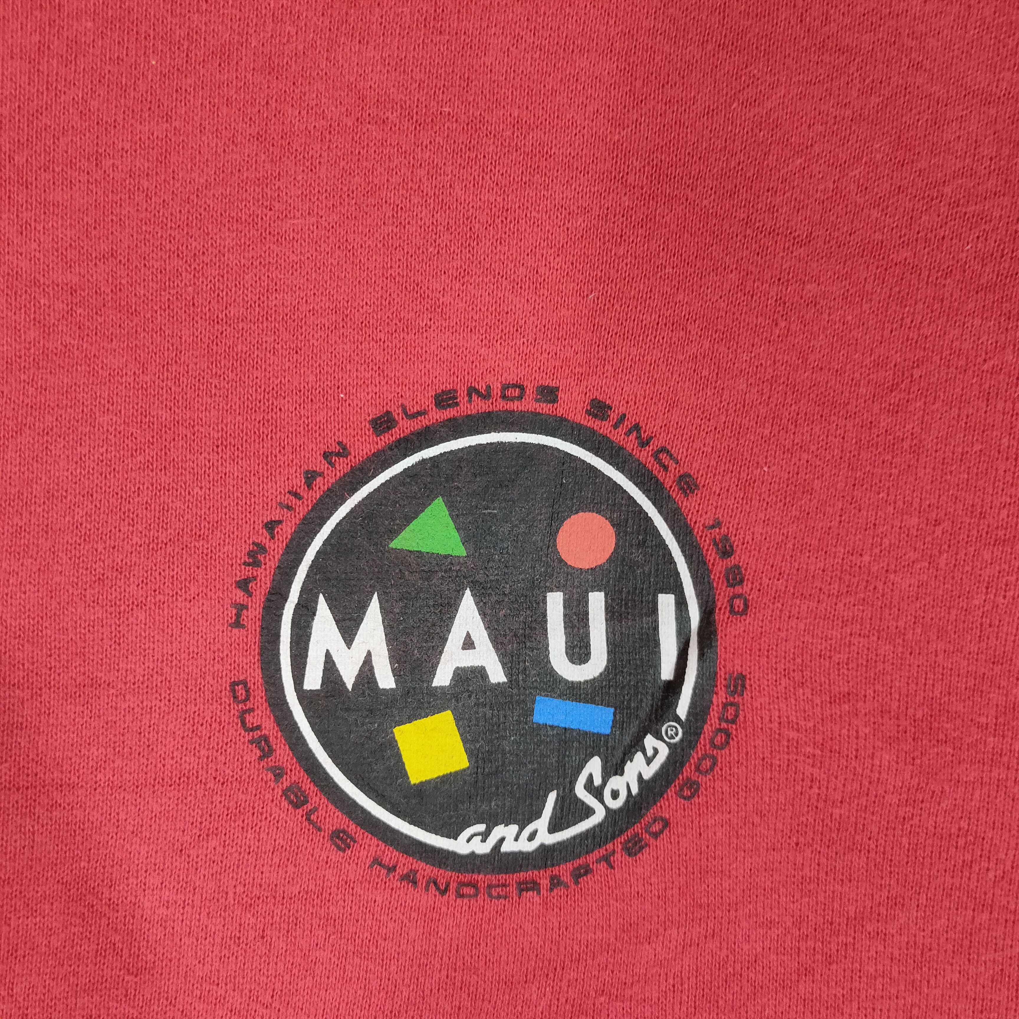 Maui and Sons MAUI AND SONS Hawaiian Surfing Big Logo Sweatshirt Size US L / EU 52-54 / 3 - 3 Thumbnail