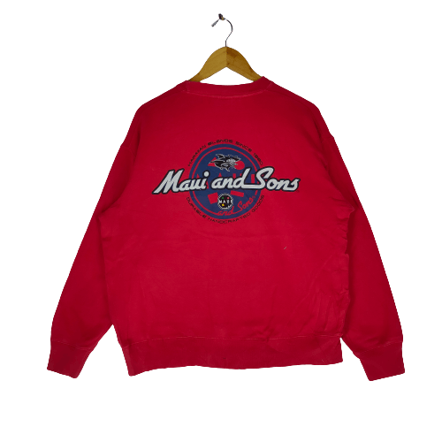 Maui and Sons MAUI AND SONS Hawaiian Surfing Big Logo Sweatshirt Size US L / EU 52-54 / 3 - 1 Thumbnail