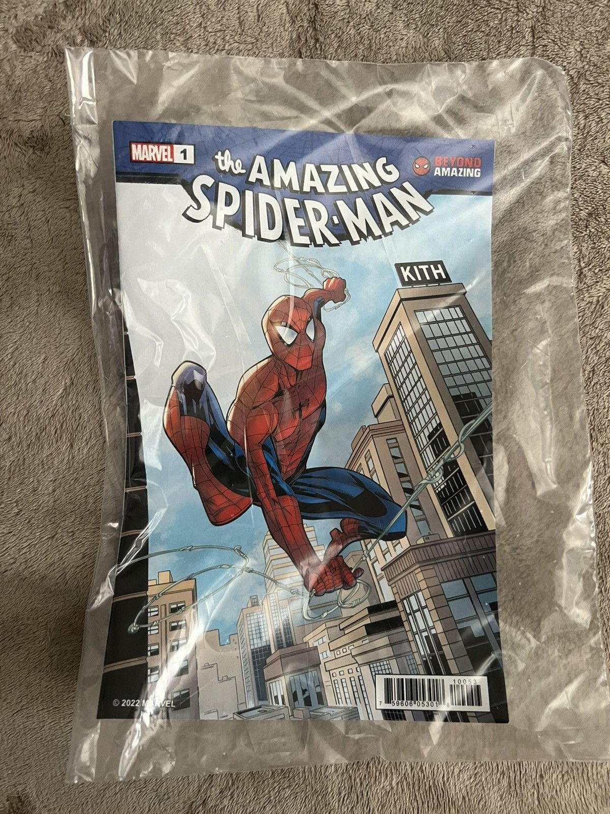 KITH SPIDER-MAN ACTION VINTAGE TEE XL（Marvel | Kith