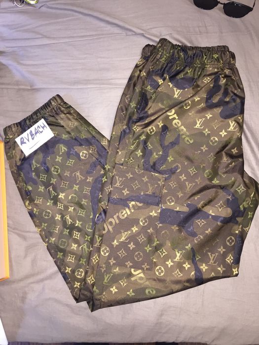 Supreme SUPREME X LV CAMO MONOGRAM CARGO TRACK PANTS