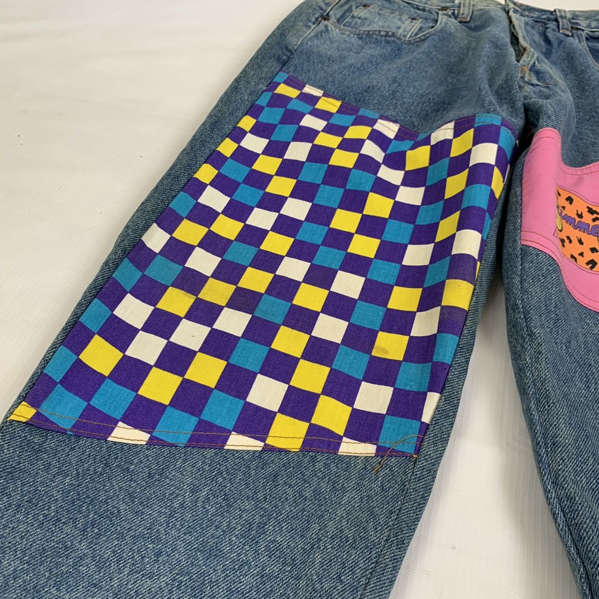 Vintage Vintage Designer H. Landers Patchwork Style Denim Jeans Pant Size US 27 - 6 Thumbnail