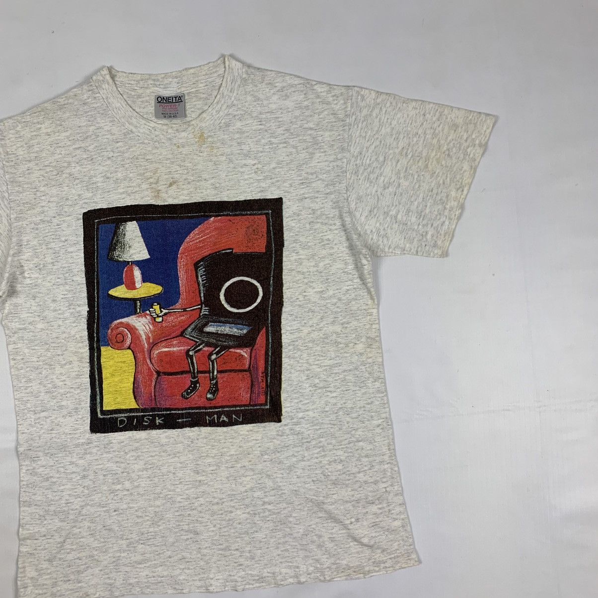 Vintage Vintage Disk-Man Pop Art Shirt Size US M / EU 48-50 / 2 - 3 Thumbnail