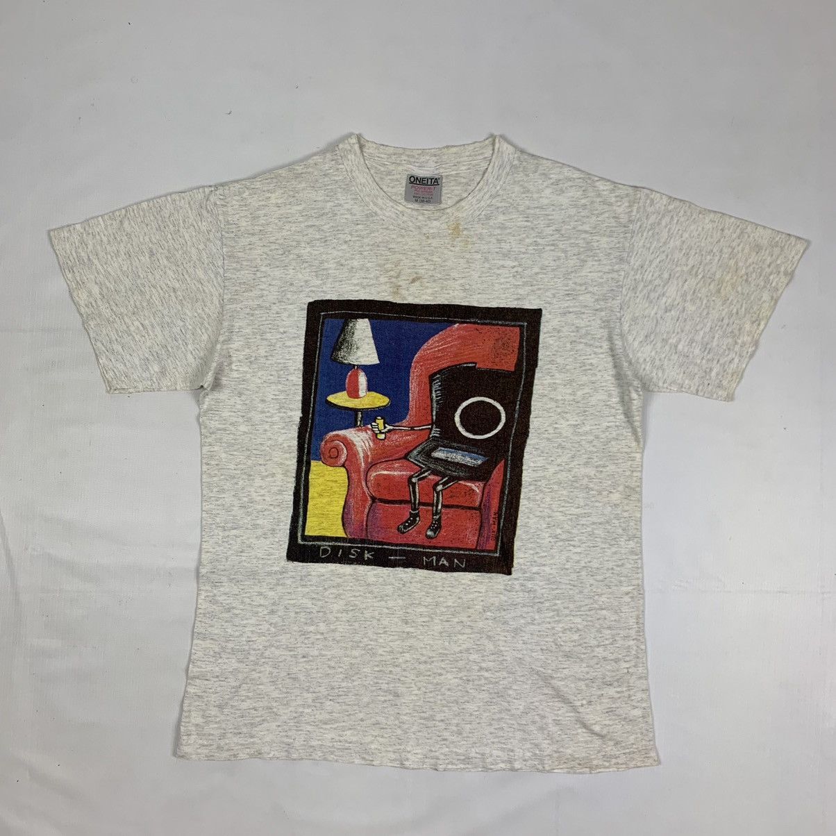 Vintage Vintage Disk-Man Pop Art Shirt Size US M / EU 48-50 / 2 - 1 Thumbnail