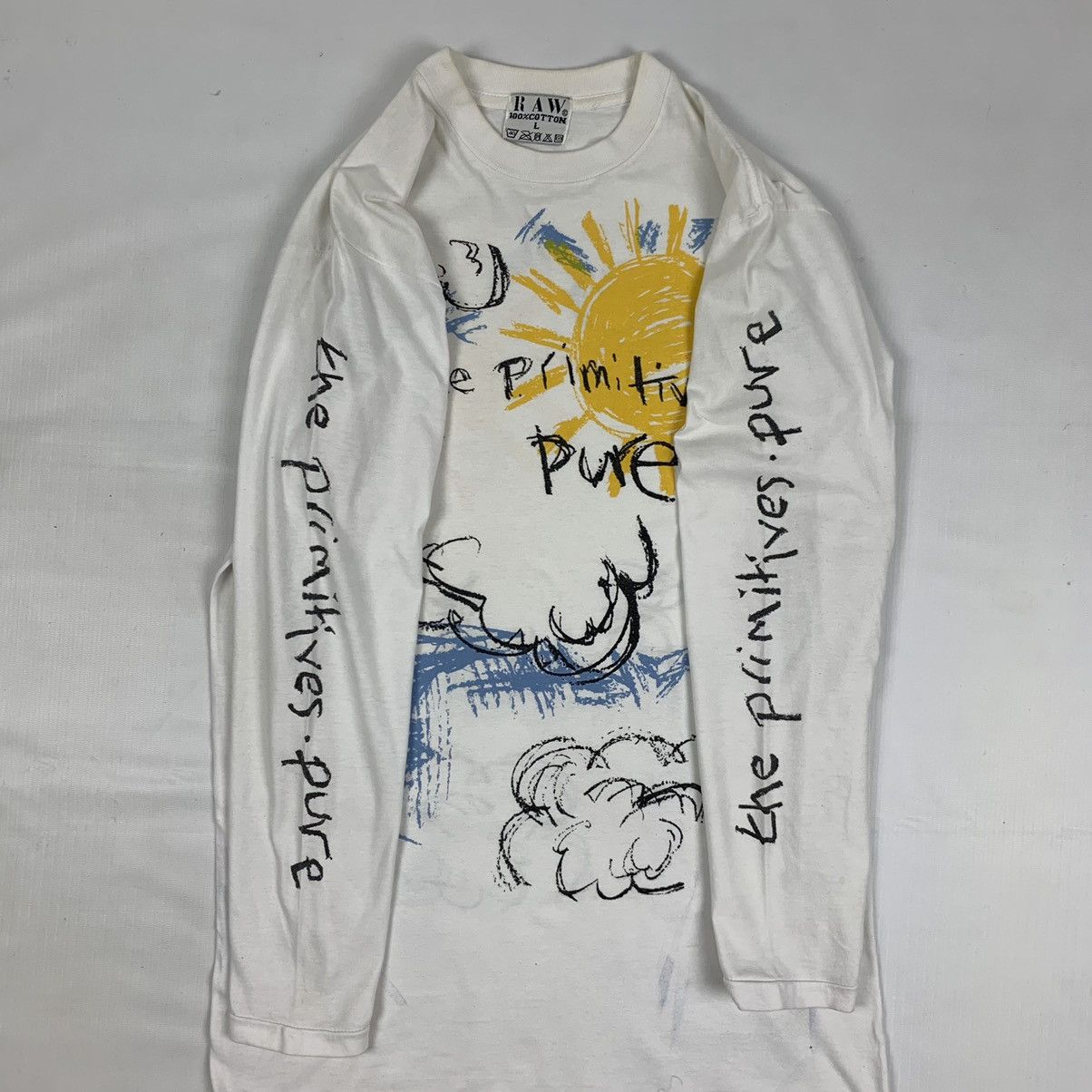 Band Tees Vintage The Primitives Band Pure Album Promote Long Sleeve Size US L / EU 52-54 / 3 - 6 Thumbnail