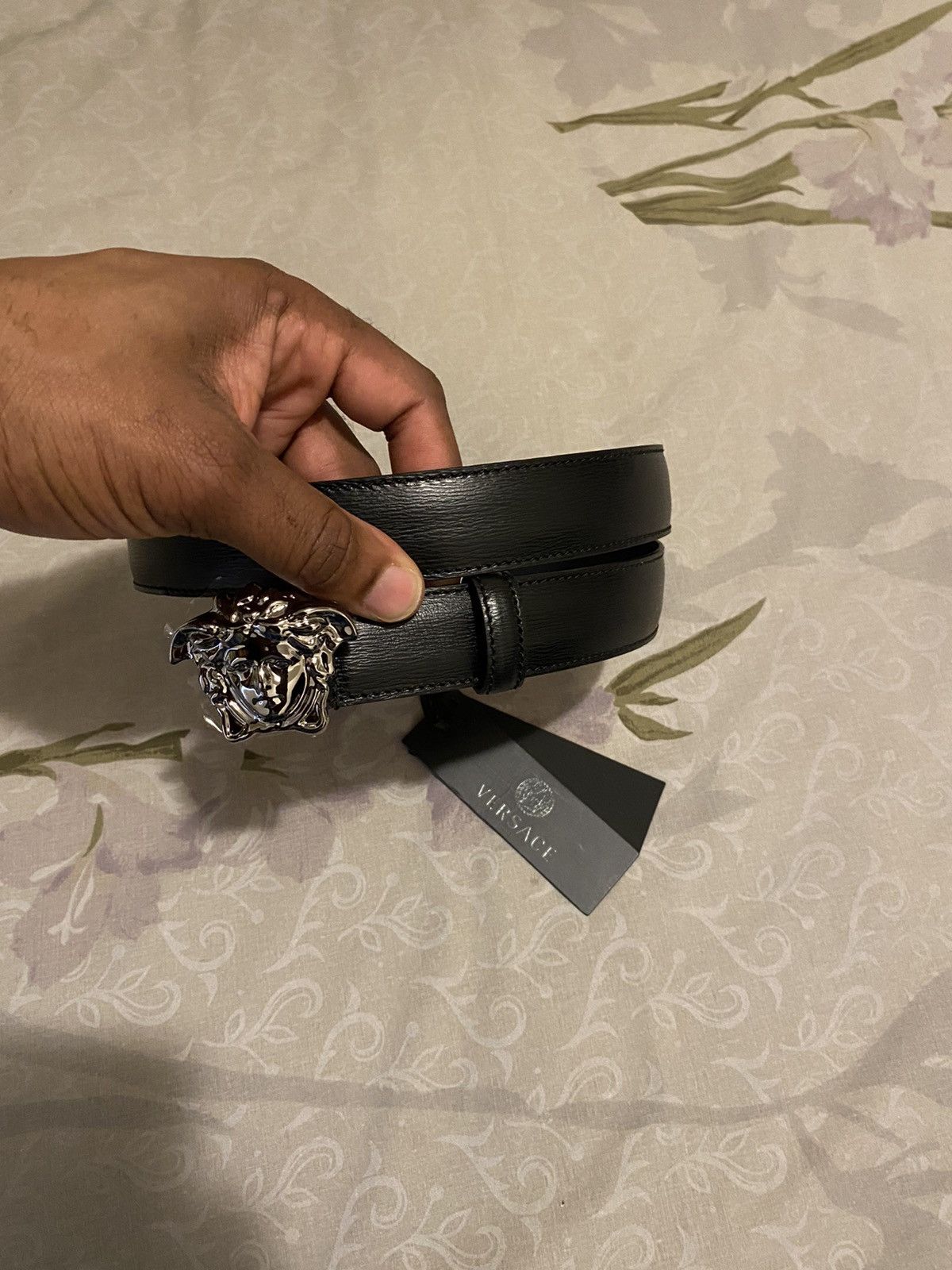 Versace Versace Medusa Leather Belt Size 36 - 3 Thumbnail