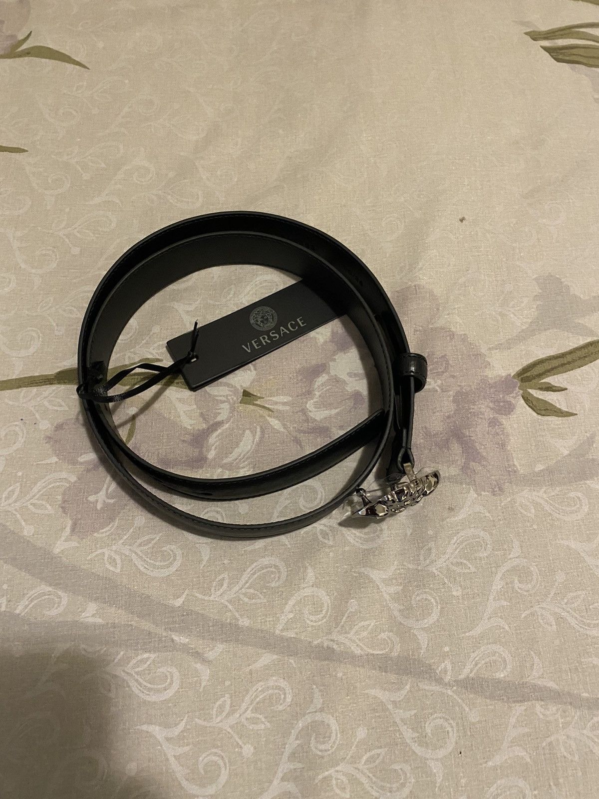 Versace Versace Medusa Leather Belt Size 36 - 2 Thumbnail