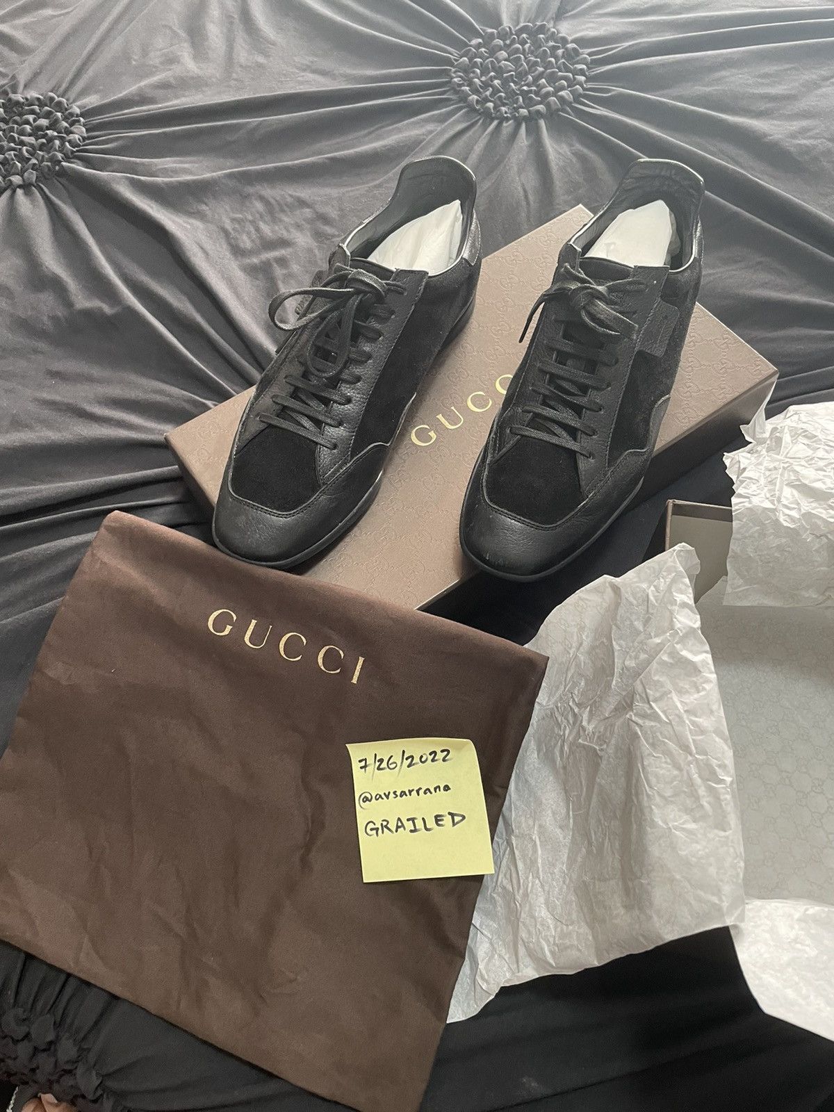 Gucci NEW PRAGA PRINTED/SOFTY TEK - NERO Size US 8 / EU 41 - 1 Thumbnail