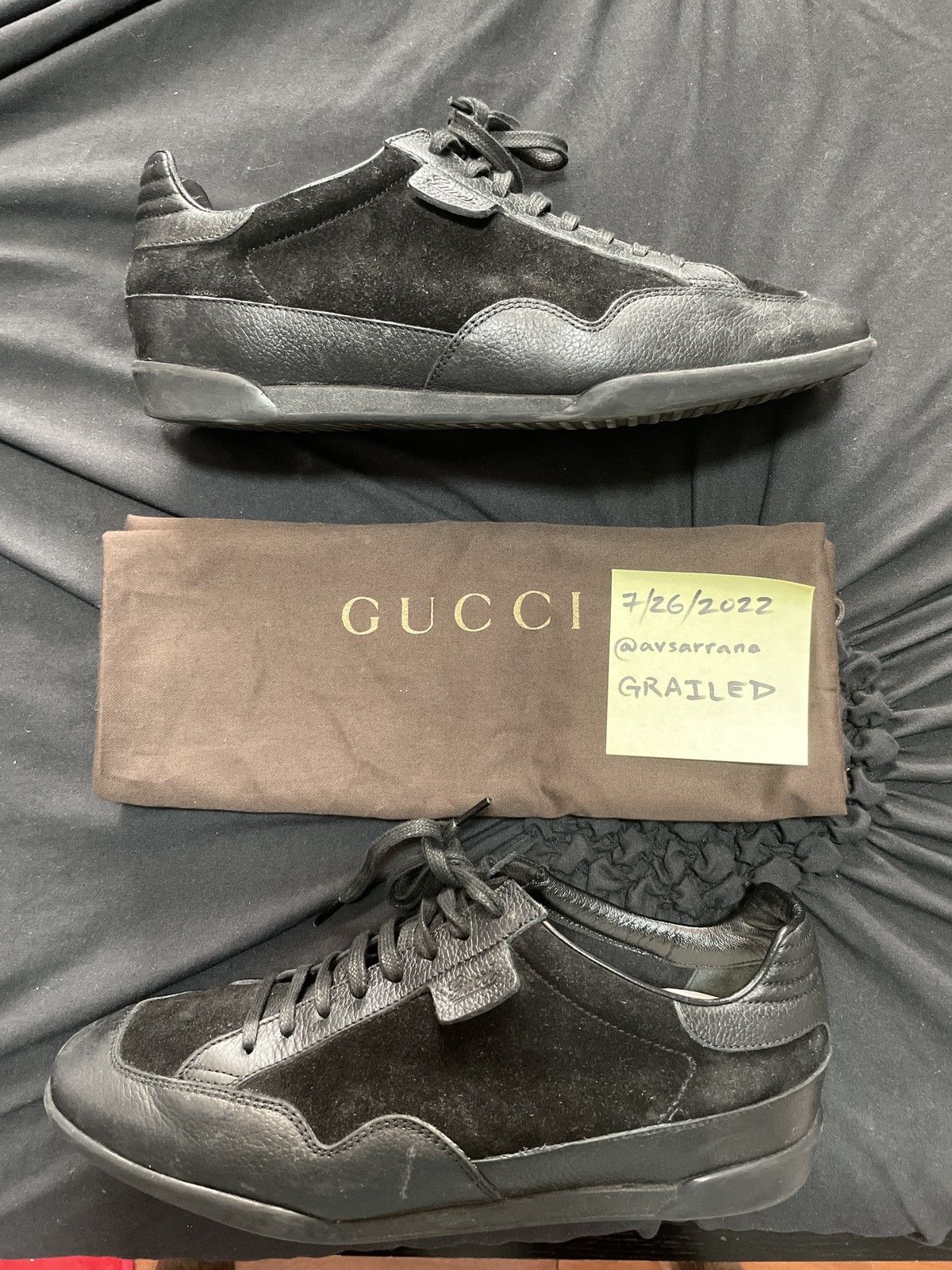 Gucci NEW PRAGA PRINTED/SOFTY TEK - NERO Size US 8 / EU 41 - 2 Thumbnail