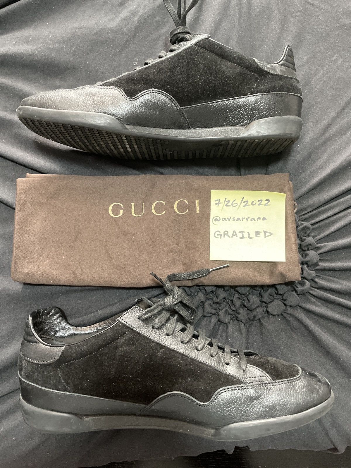Gucci NEW PRAGA PRINTED/SOFTY TEK - NERO Size US 8 / EU 41 - 3 Thumbnail