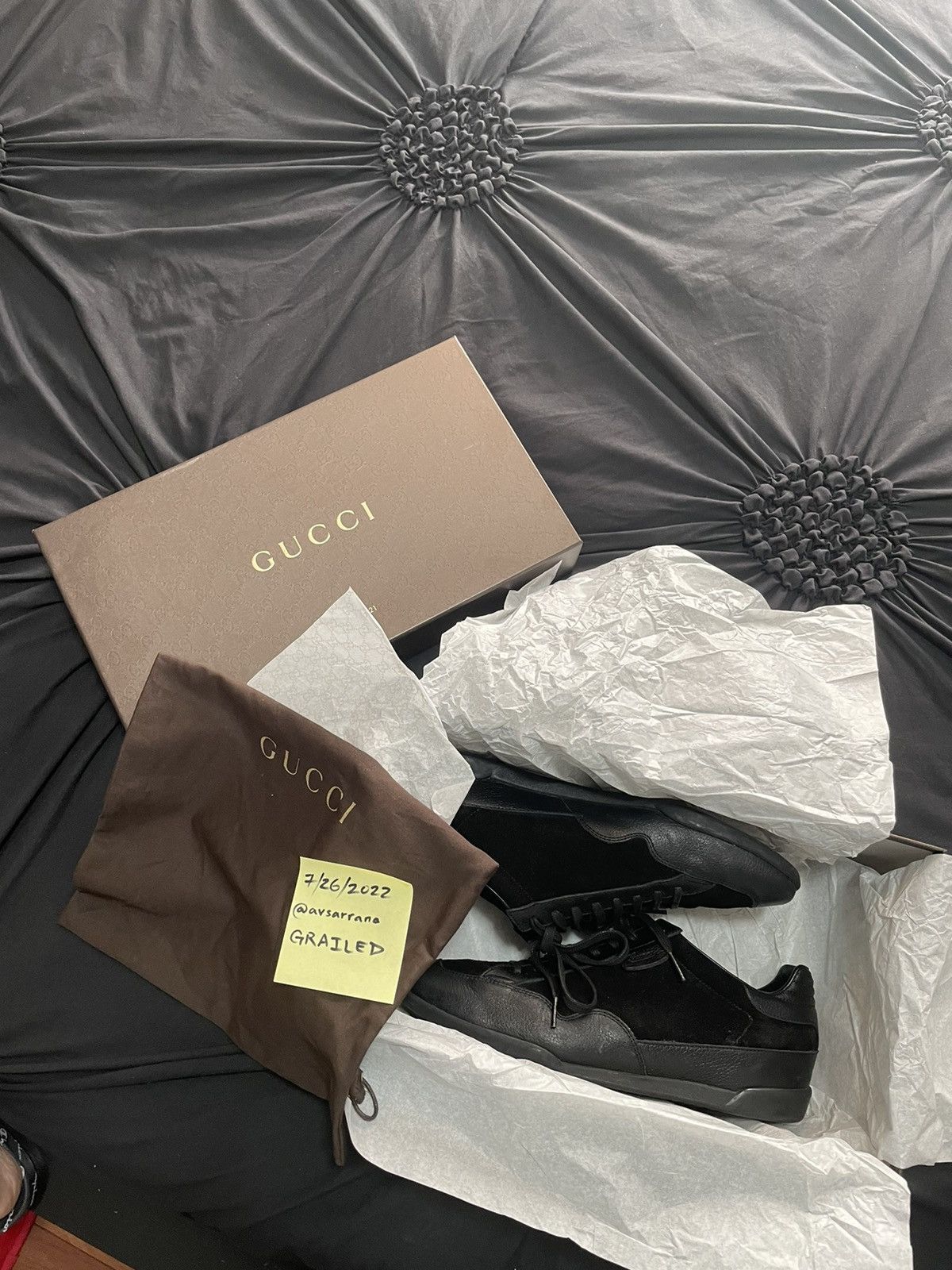 Gucci NEW PRAGA PRINTED/SOFTY TEK - NERO Size US 8 / EU 41 - 9 Thumbnail