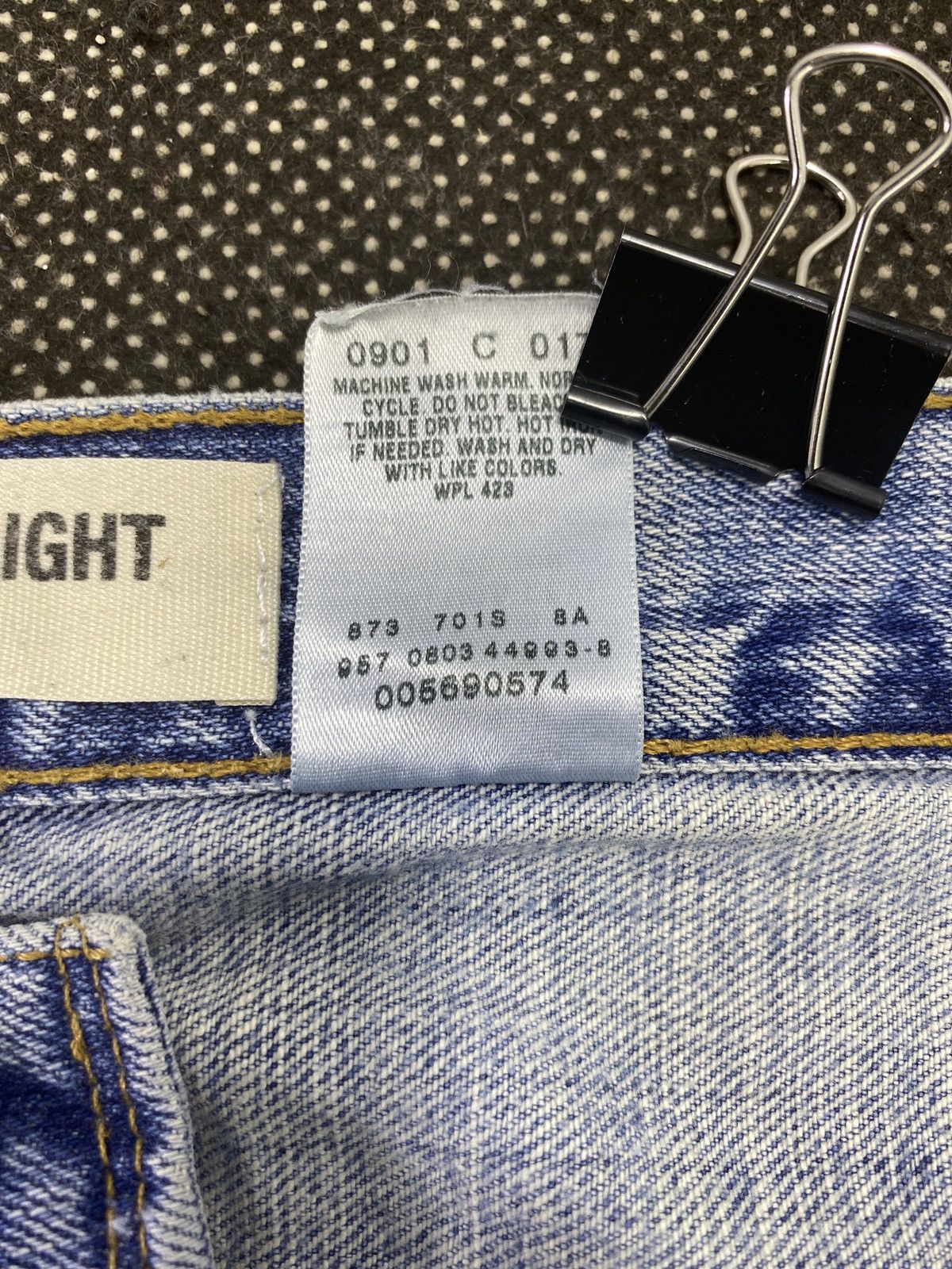 Jean VINTAGE LEVIS 569 BLUE WASH JEANS -J491 Size US 35 - 8 Thumbnail