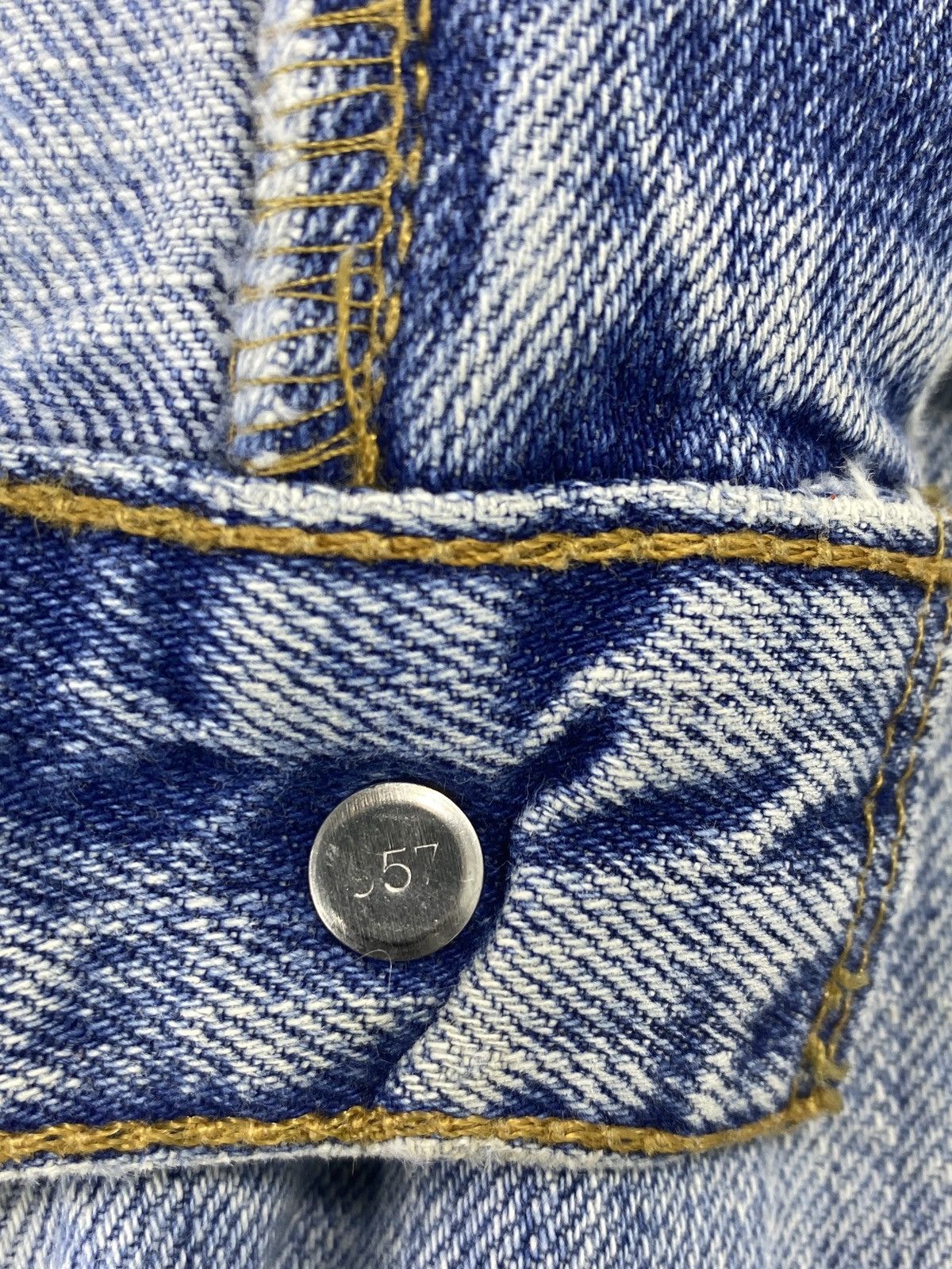 Jean VINTAGE LEVIS 569 BLUE WASH JEANS -J491 Size US 35 - 6 Thumbnail