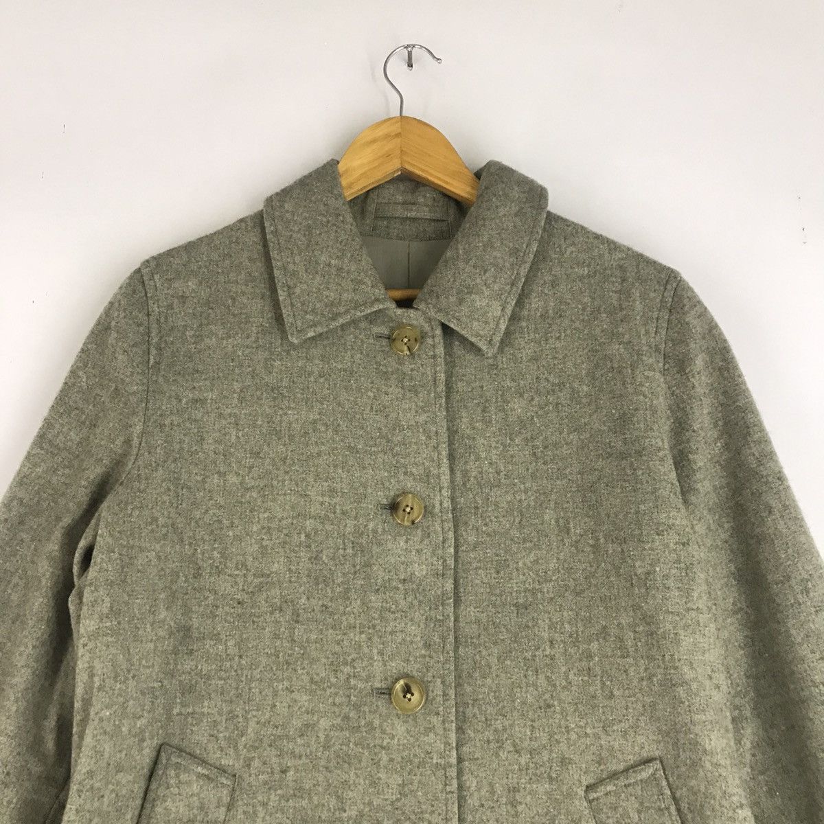 Margaret Howell Margaret Howell Wool long Coat Jacket For woman Size US L / EU 52-54 / 3 - 3 Thumbnail