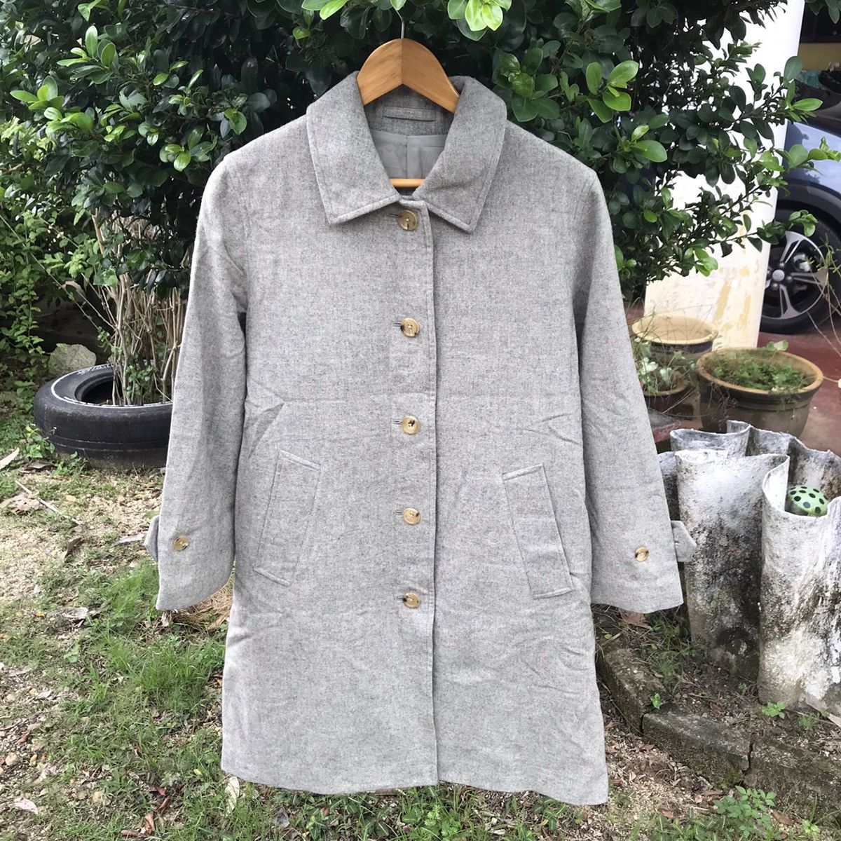 Margaret Howell Margaret Howell Wool long Coat Jacket For woman Size US L / EU 52-54 / 3 - 9 Thumbnail