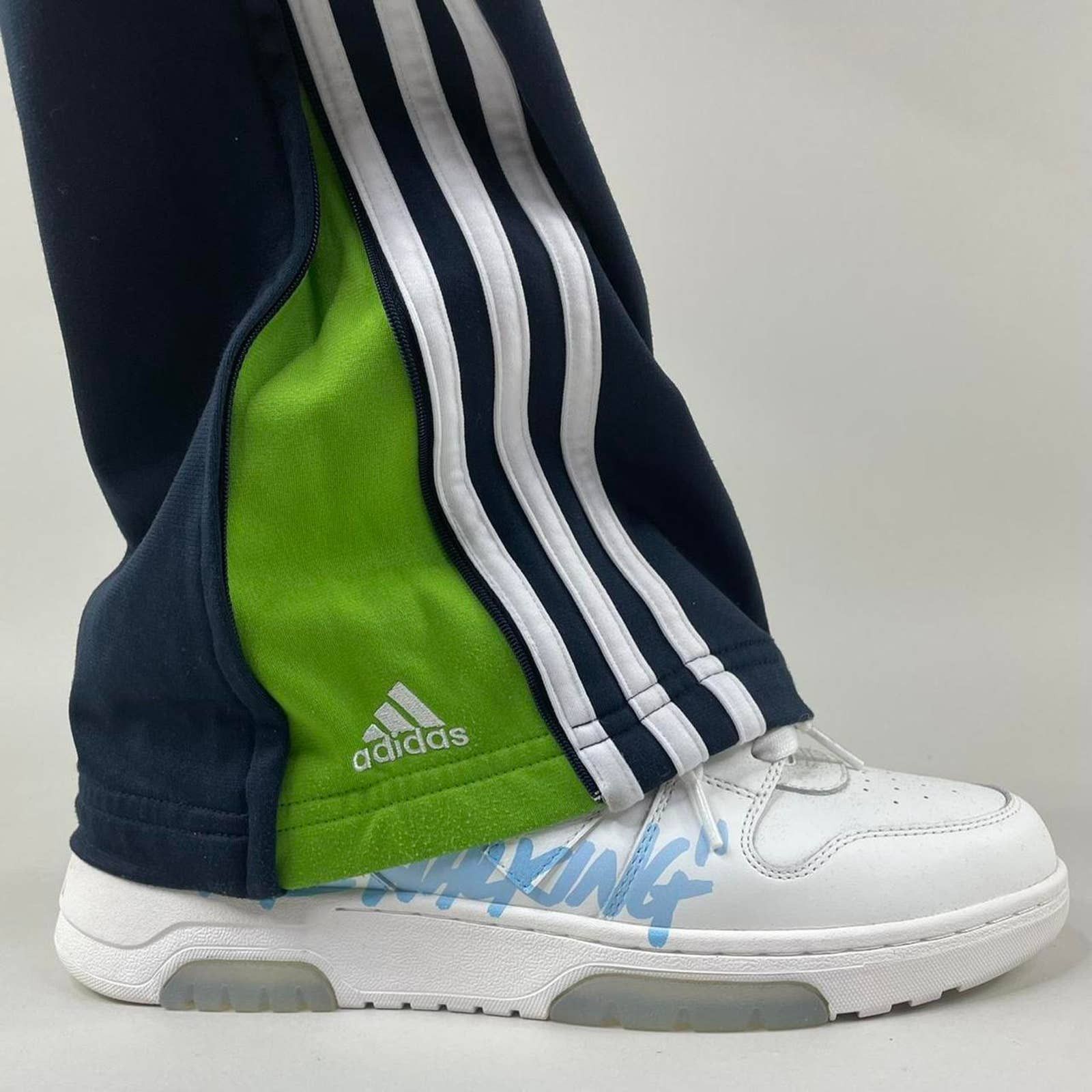 Adidas Super Sick Navy Blue Adidas Trackpants Size US 34 / EU 50 - 3 Thumbnail