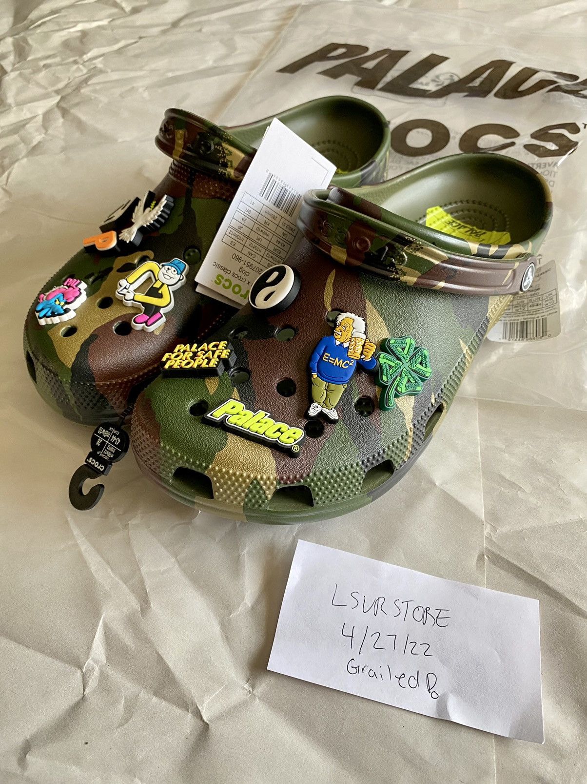 Palace Palace x Crocs Classic Clog in Woodland Camo Grailed