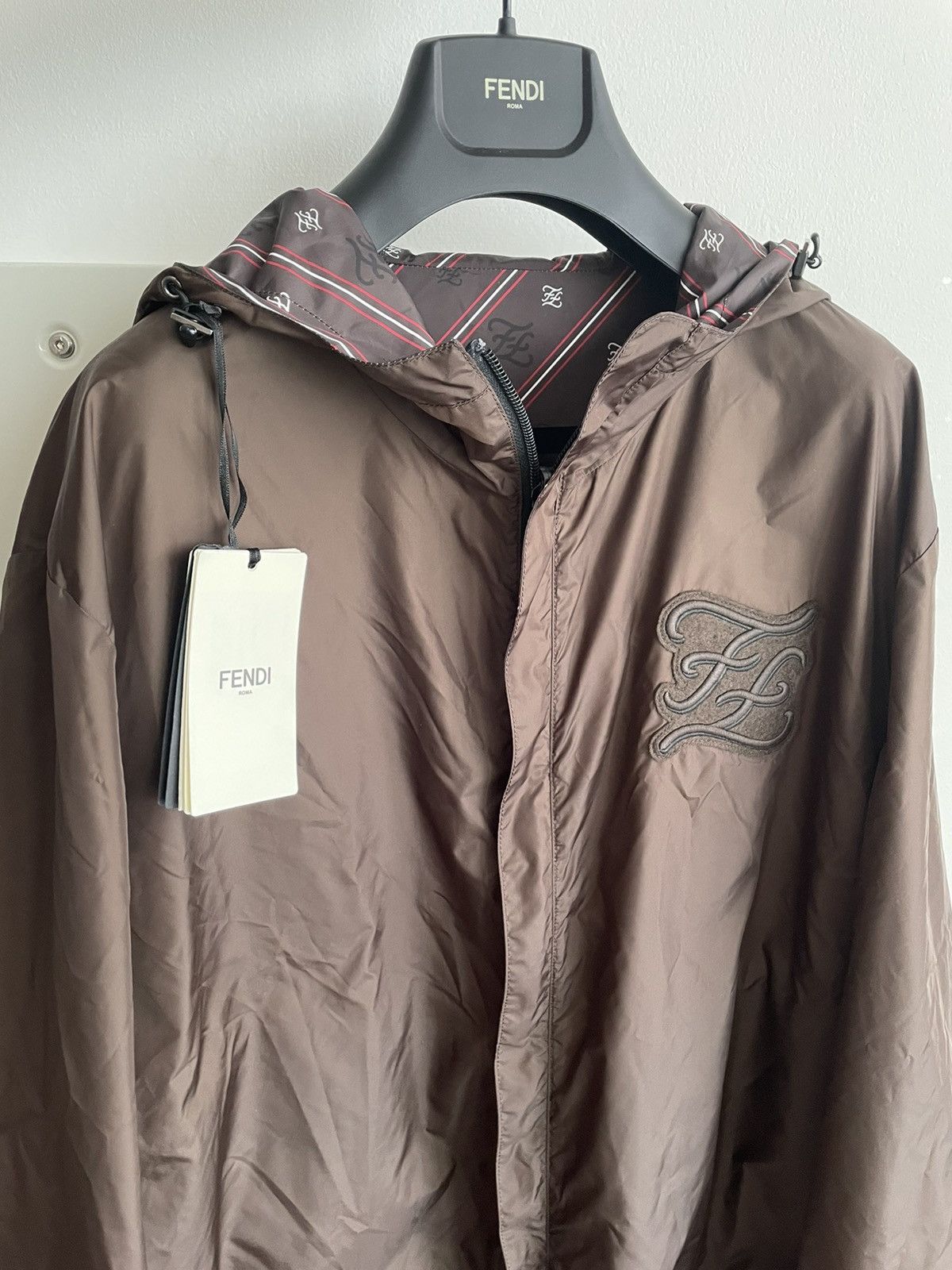 Fendi $2,500 Super Runway New FF Logo Reversible Bomber Jacket Size US S / EU 44-46 / 1 - 14 Thumbnail