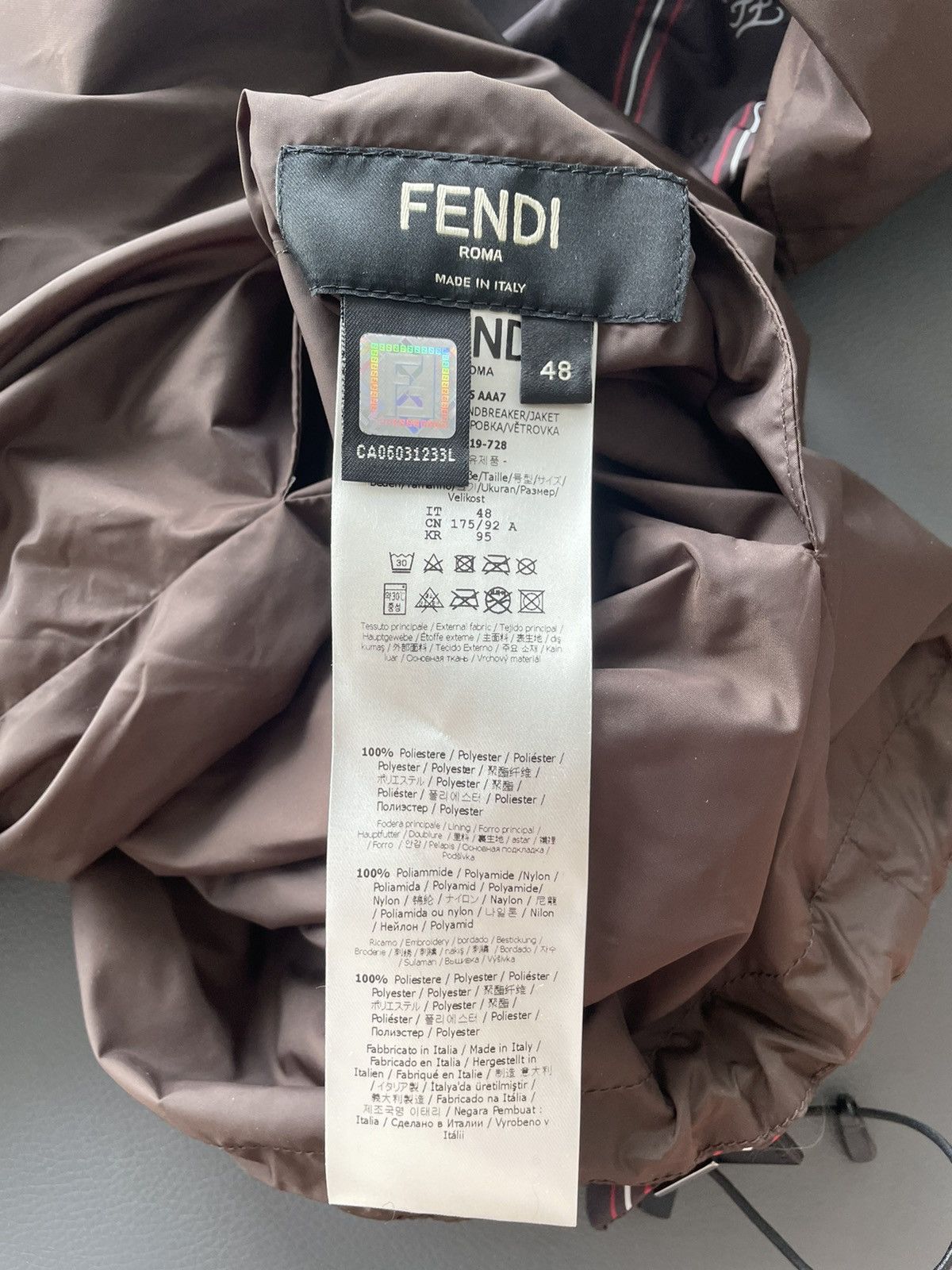 Fendi $2,500 Super Runway New FF Logo Reversible Bomber Jacket Size US S / EU 44-46 / 1 - 5 Thumbnail