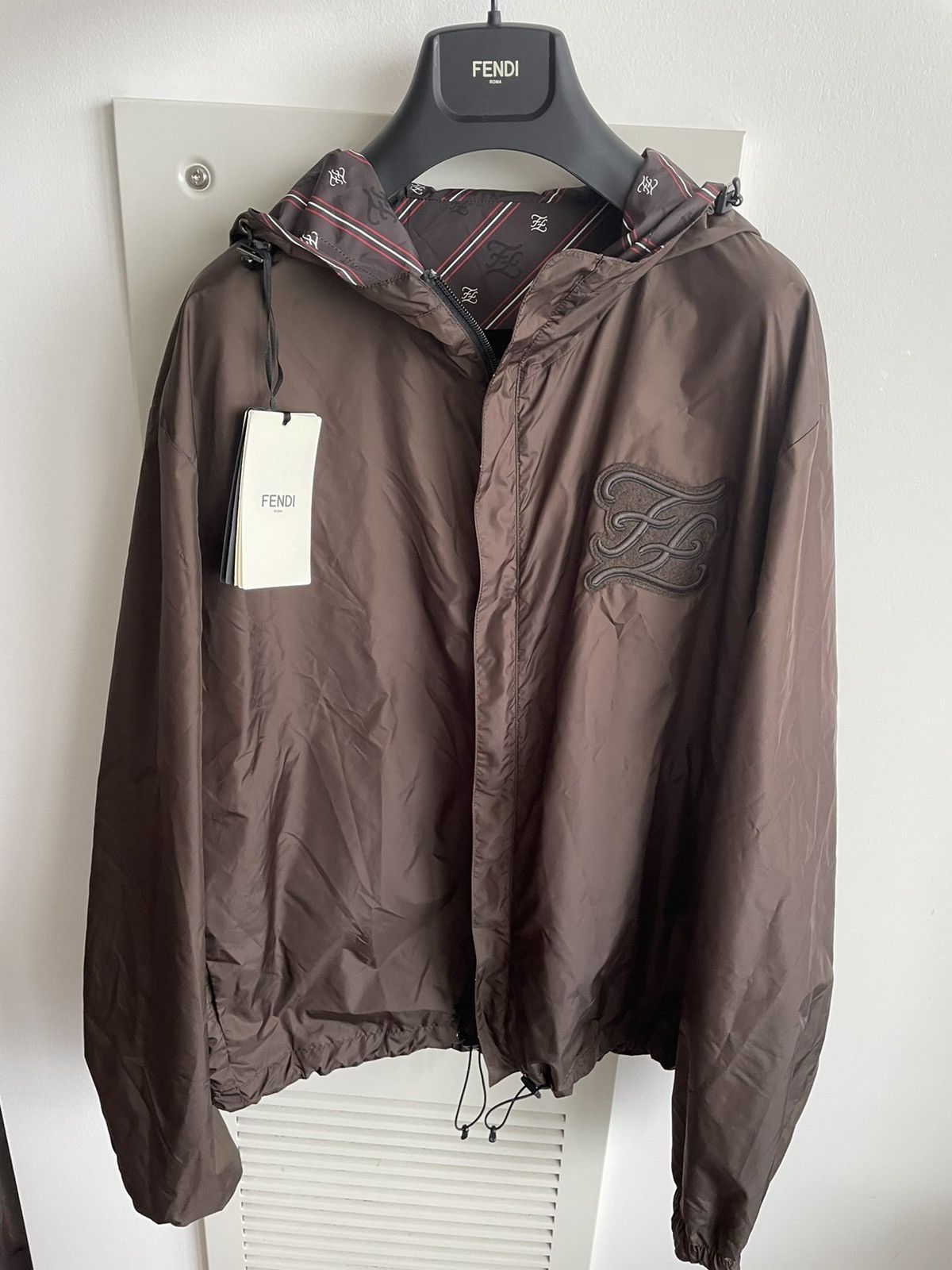 Fendi $2,500 Super Runway New FF Logo Reversible Bomber Jacket Size US S / EU 44-46 / 1 - 13 Thumbnail