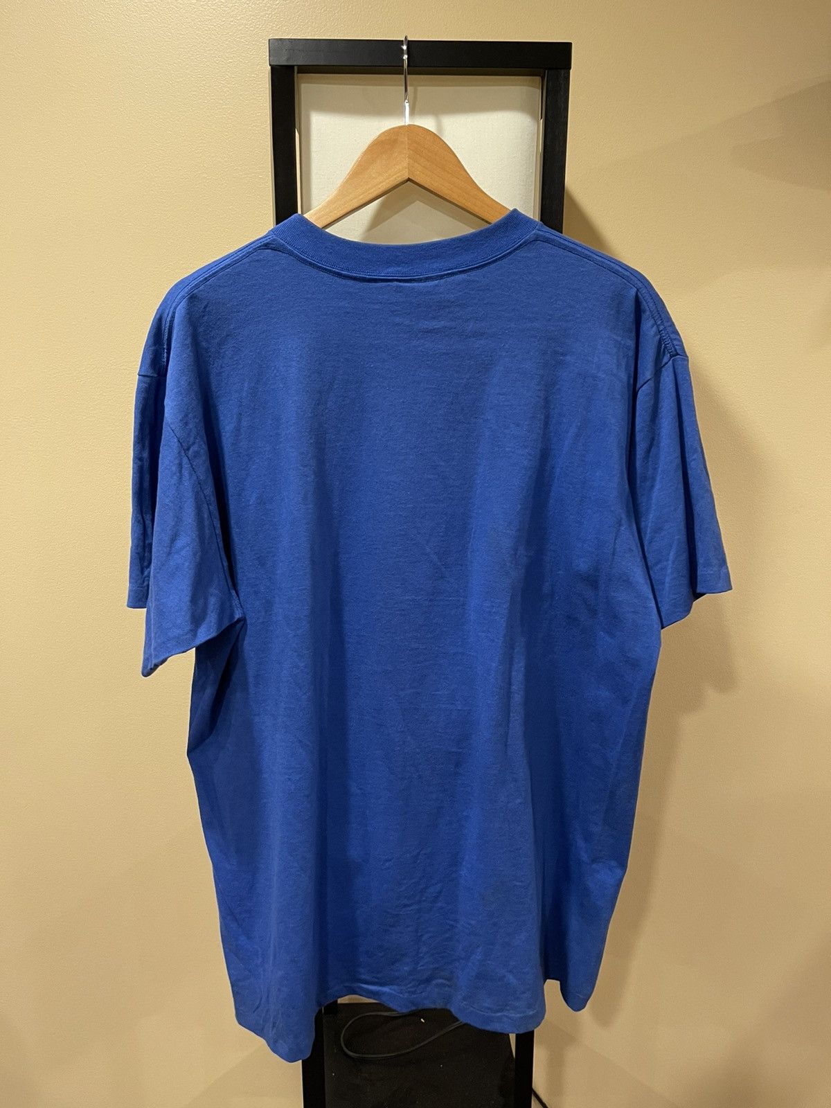 NCAA Vintage Kansas Jayhawks NCAA 1991 Final Four Blue Tee Size US XL / EU 56 / 4 - 2 Thumbnail