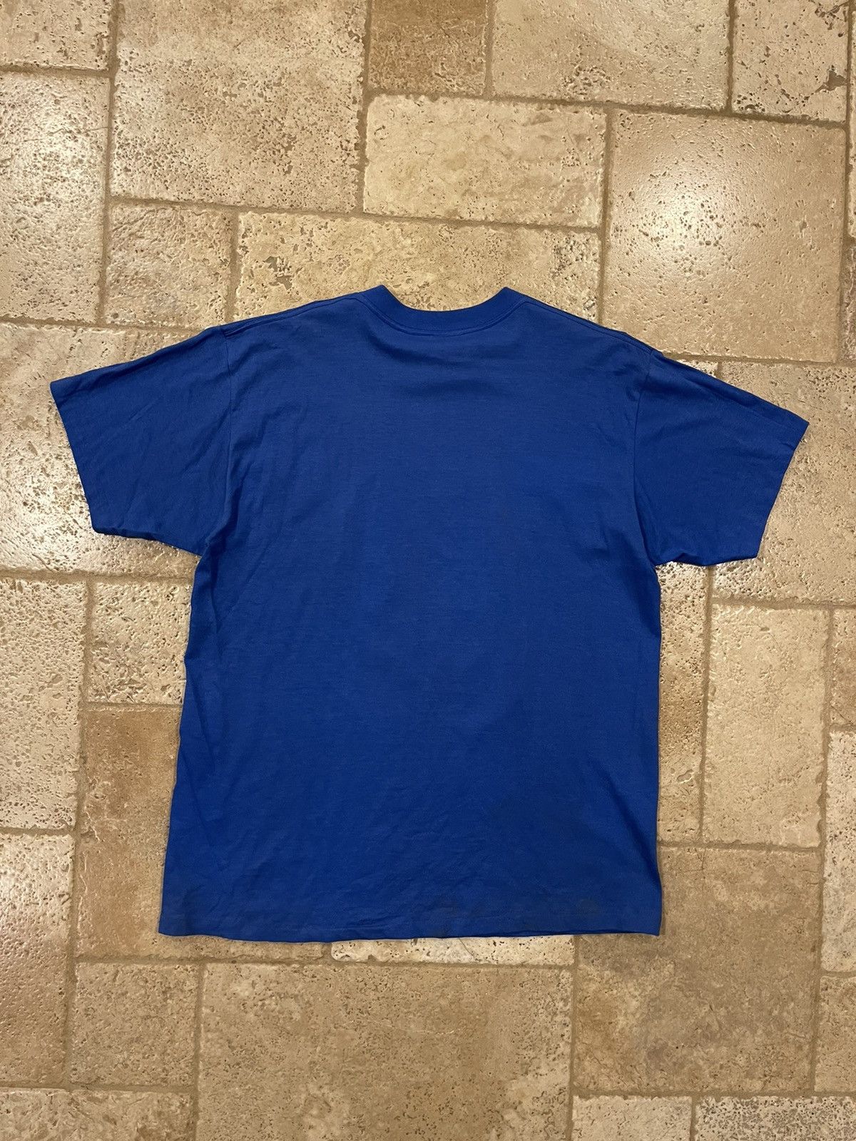 NCAA Vintage Kansas Jayhawks NCAA 1991 Final Four Blue Tee Size US XL / EU 56 / 4 - 5 Thumbnail