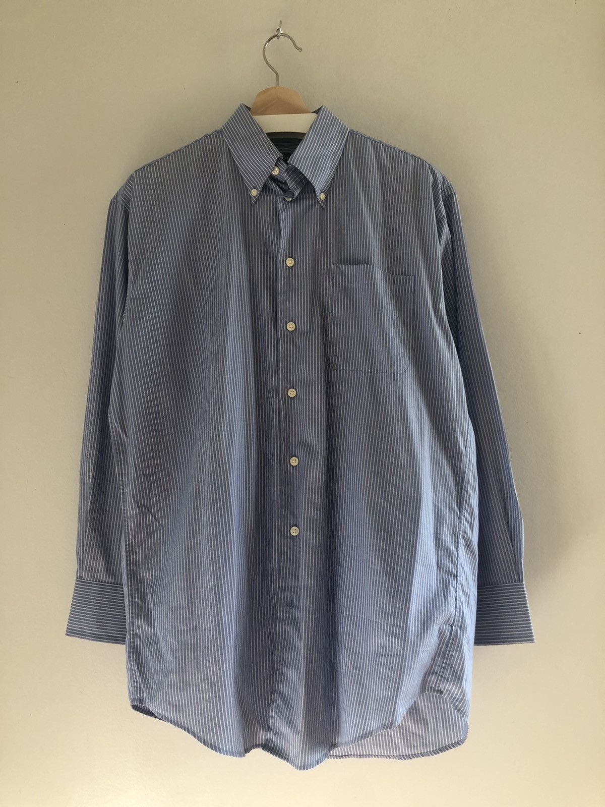 Nautica Vintage Nautica Striped Long Sleeve Button Shirt Blue/White Size US XL / EU 56 / 4 - 3 Thumbnail